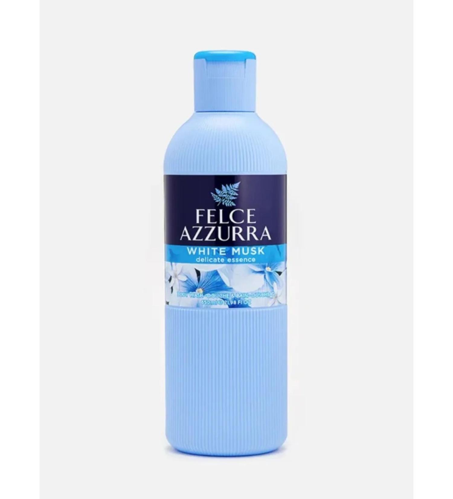 FELCE AZZURRA Perfumed body gel and shower white musk 650 ml - Buy Online on GoSupps.com