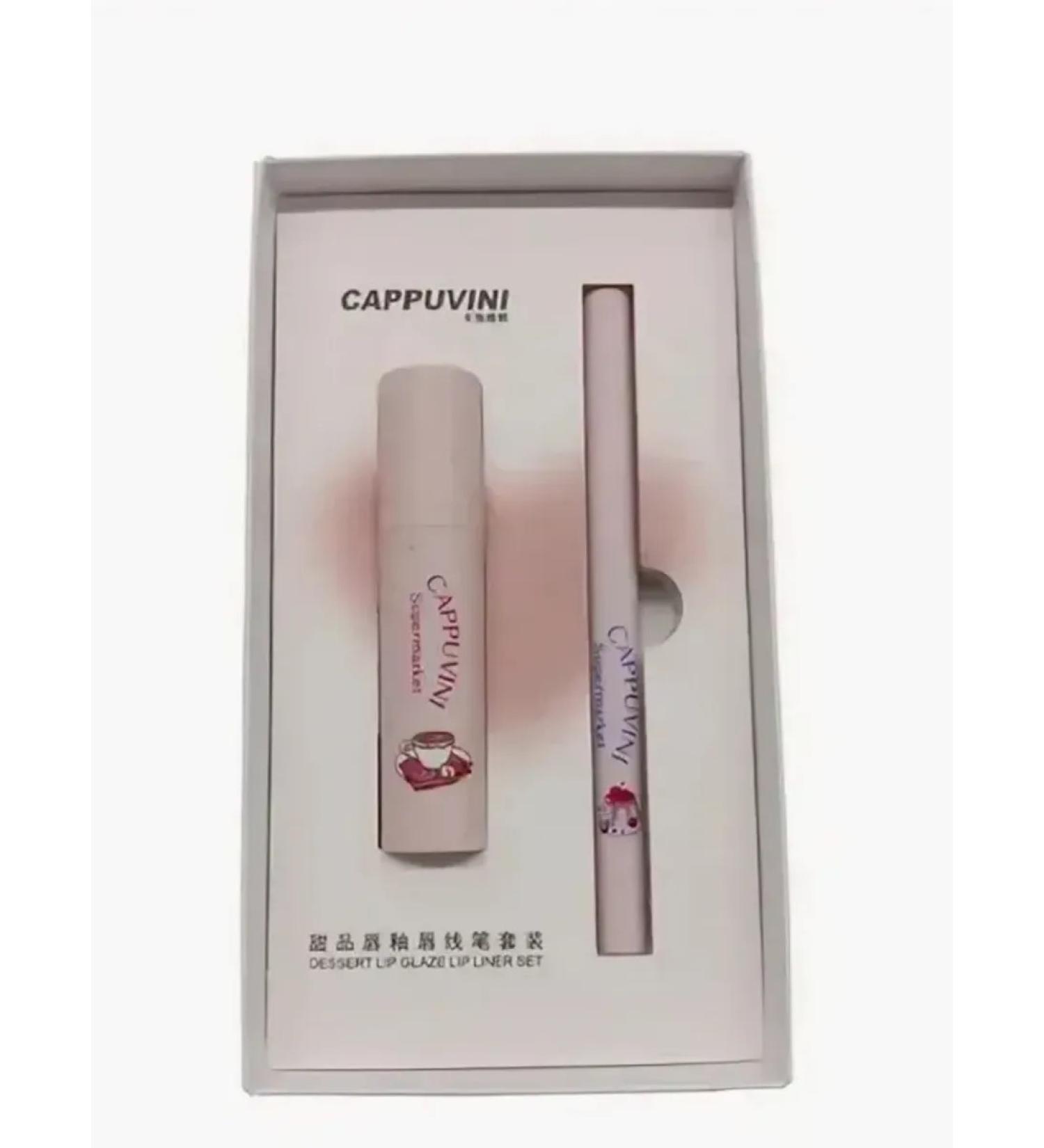 cappuvini Set of velvet liquid lipstick and lip pencil - Buy Online on GoSupps.com