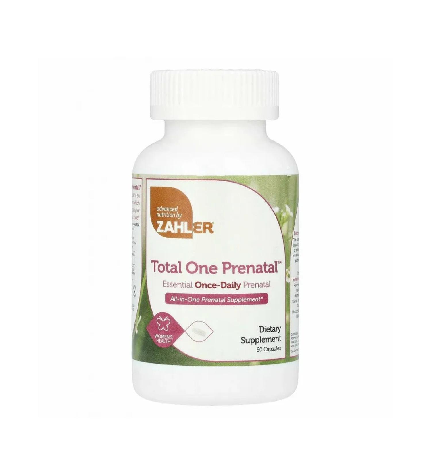 Zahler A complex of vitamins and minerals Total One Prenatal 60 caps