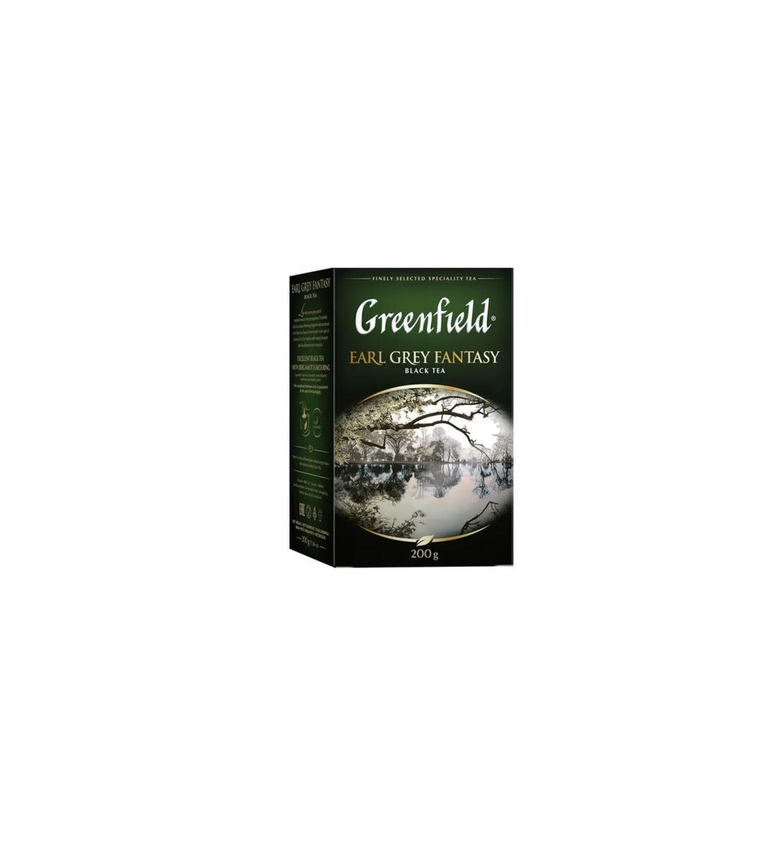 VkusVill Black tea Greenfield Earl Grey Fantasy leaf 200 g