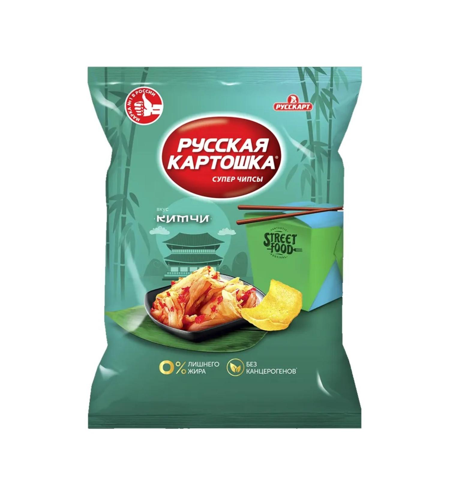 Russian potatoes Potato chips with the taste of Kimchi 105g