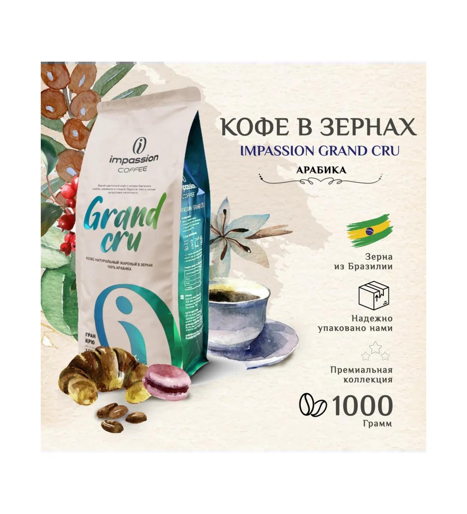 IMPASSION Grand Cru coffee 1 kg - Buy Online on GoSupps.com