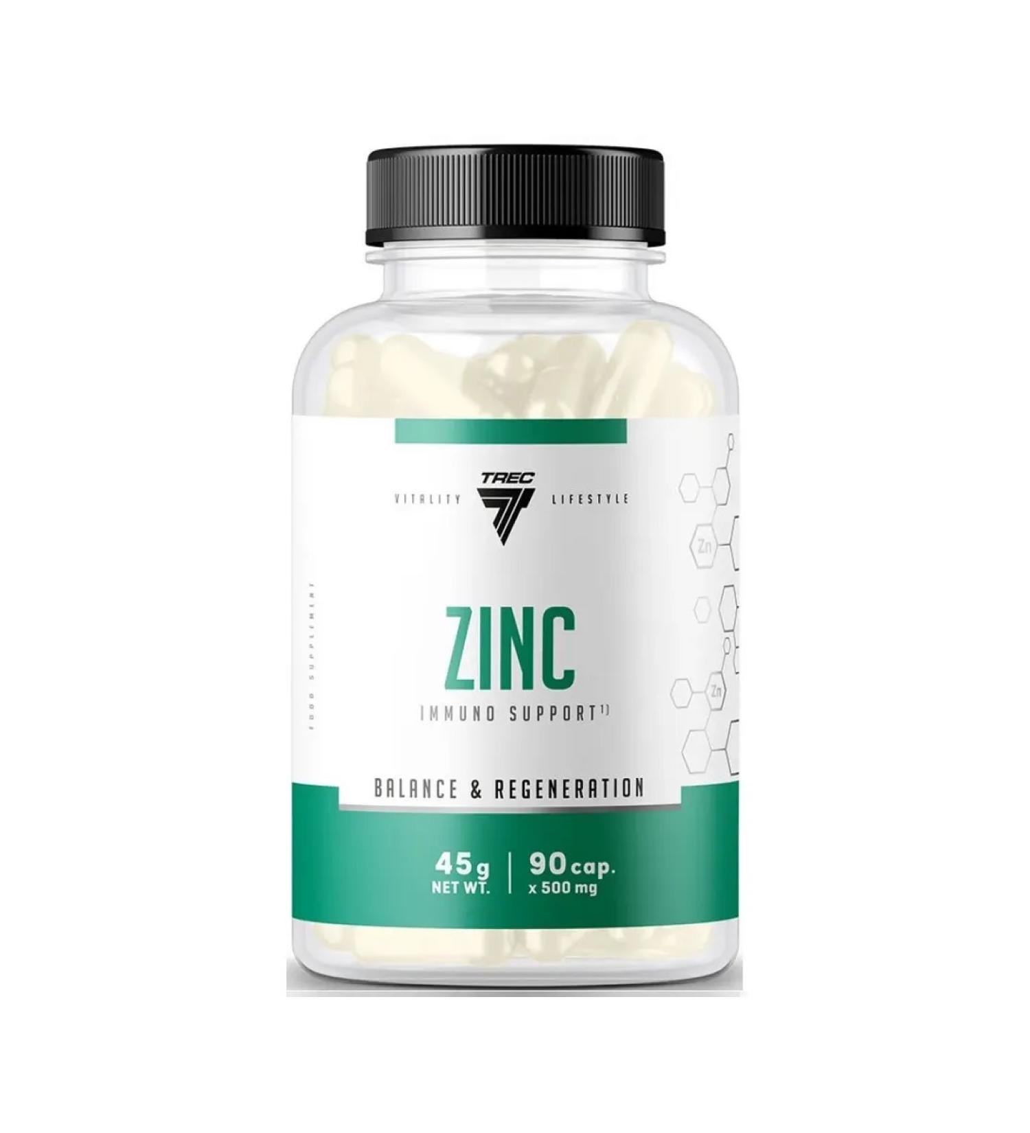 Trec Nutrition Zinc vitamins TREC ZINC 90 capsules