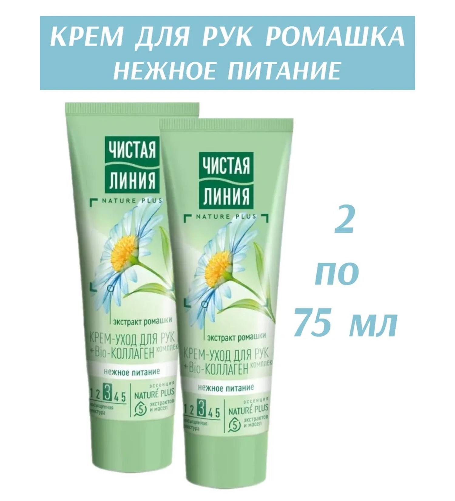 Clean line of hand cream chamomile 75ml 2pcs - Buy Online on GoSupps.com
