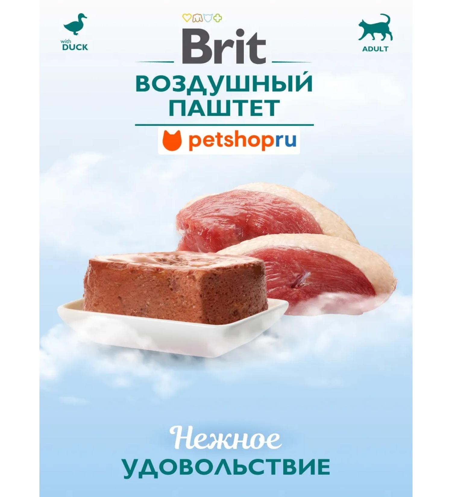 Brit Air paste with a duck for adult cats 100g - Buy Online on GoSupps.com