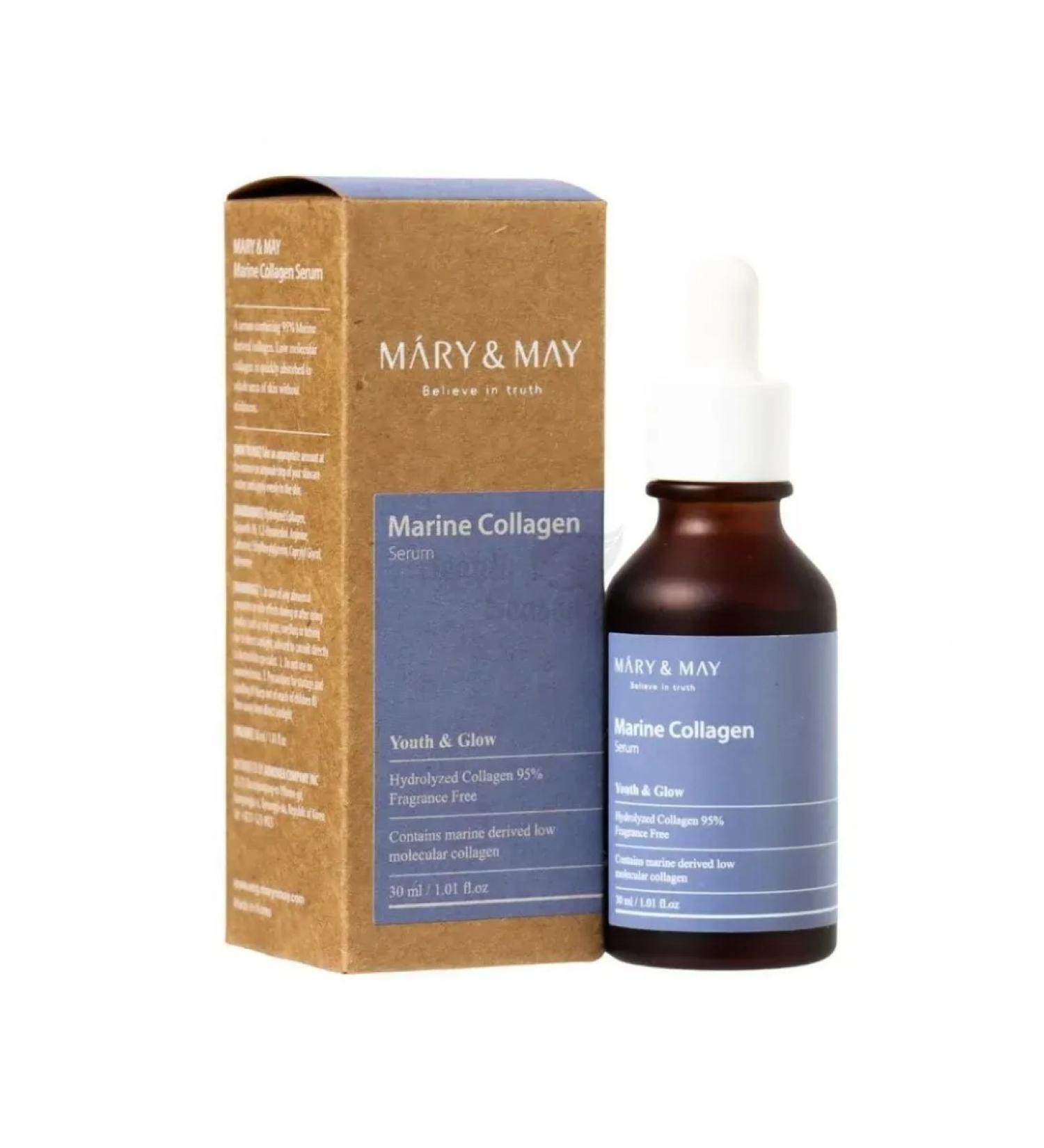 MARY & MAY Marine Collagen Serum Anti -aging ampoule