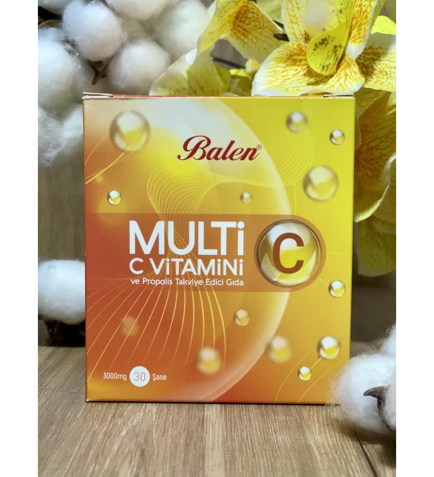 Balen Multi-C Vitamin C Propolis Inulin T rkiye - Buy Online on GoSupps.com