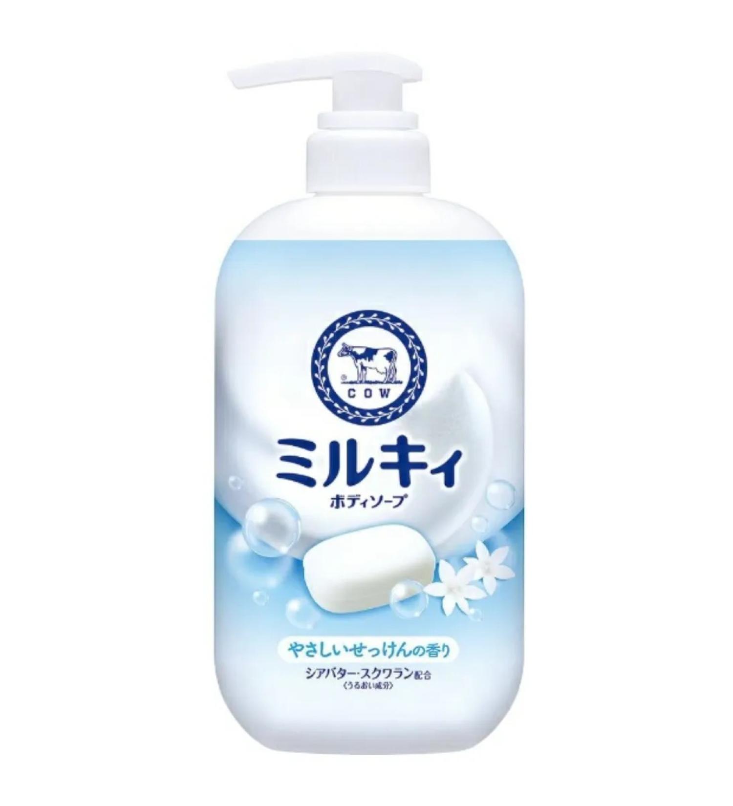 COW Milk liquid body soap for a flower aroma 500ml