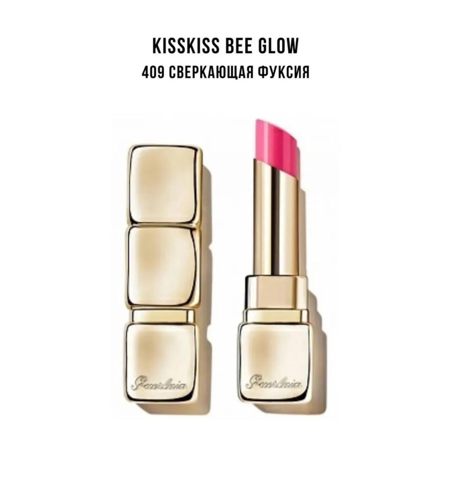 GUERLAIN Lip balm for the lip Kisskiss Bee Glow 409 Fushia Glow