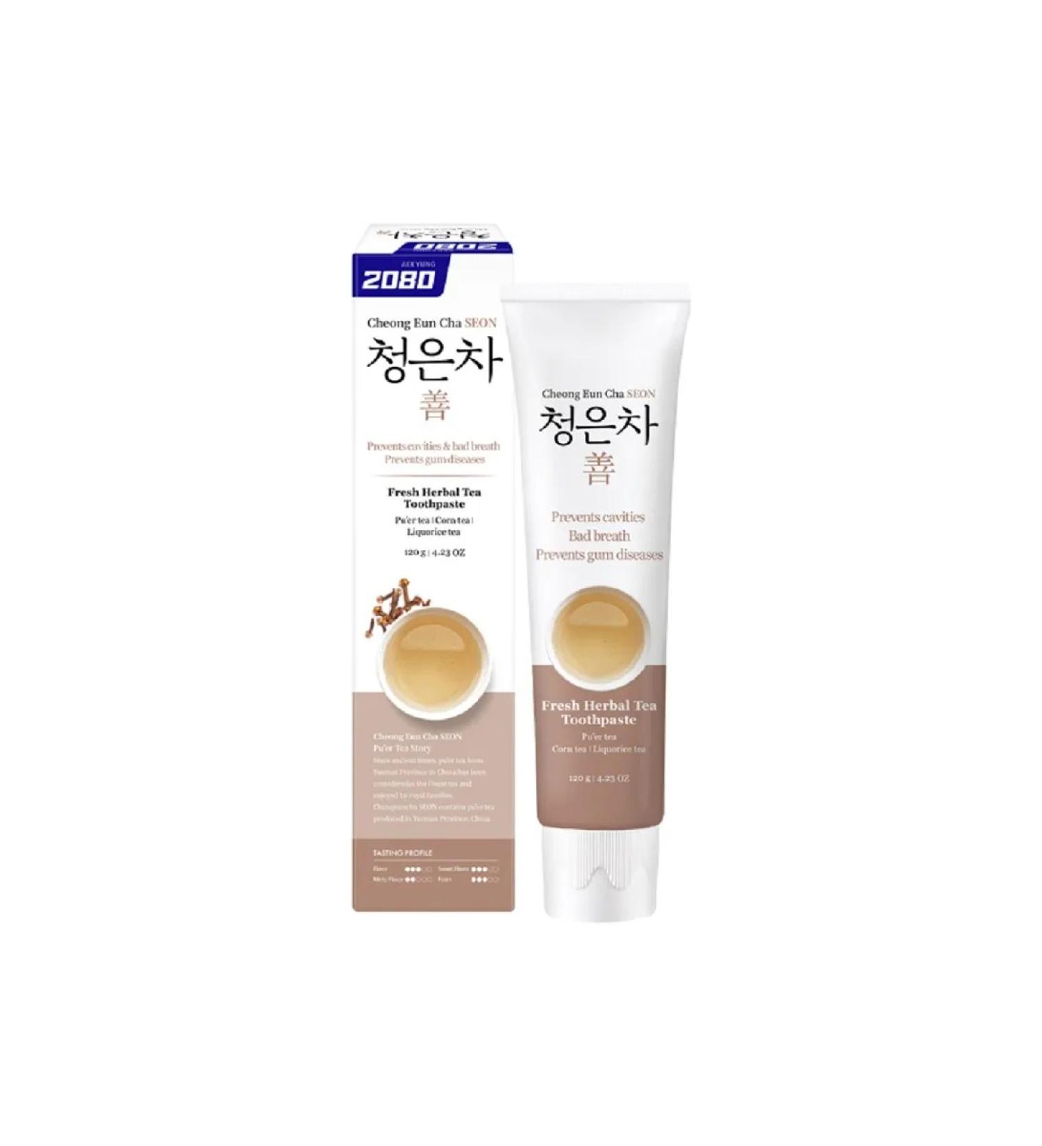 Dental Clinic 2080 Toothpaste eastern tea 120g*2 pcs