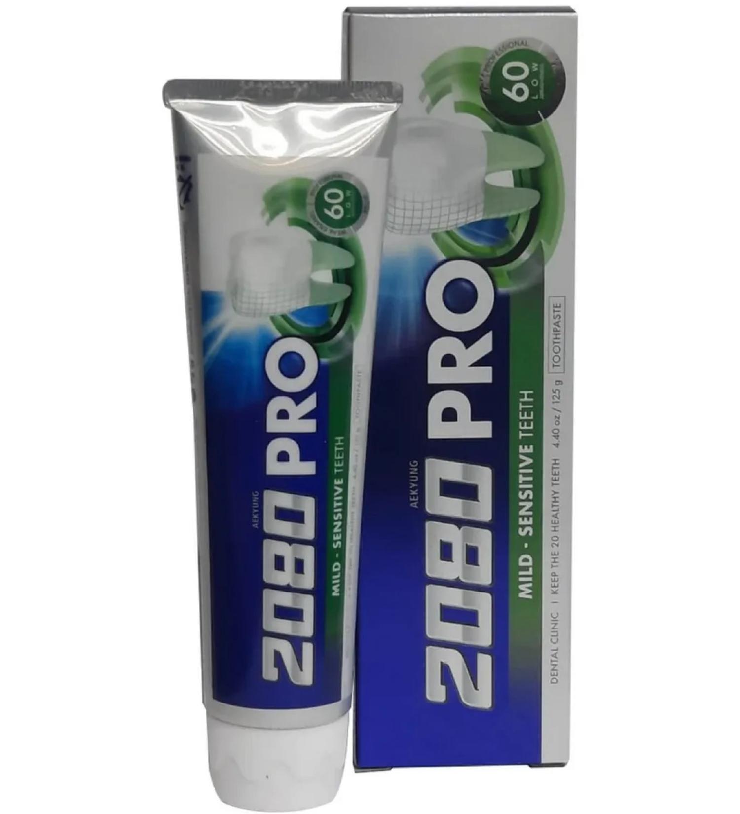 Dental Clinic 2080 Pro Mild toothpaste soft protection 125g*2 pcs - Buy Online on GoSupps.com