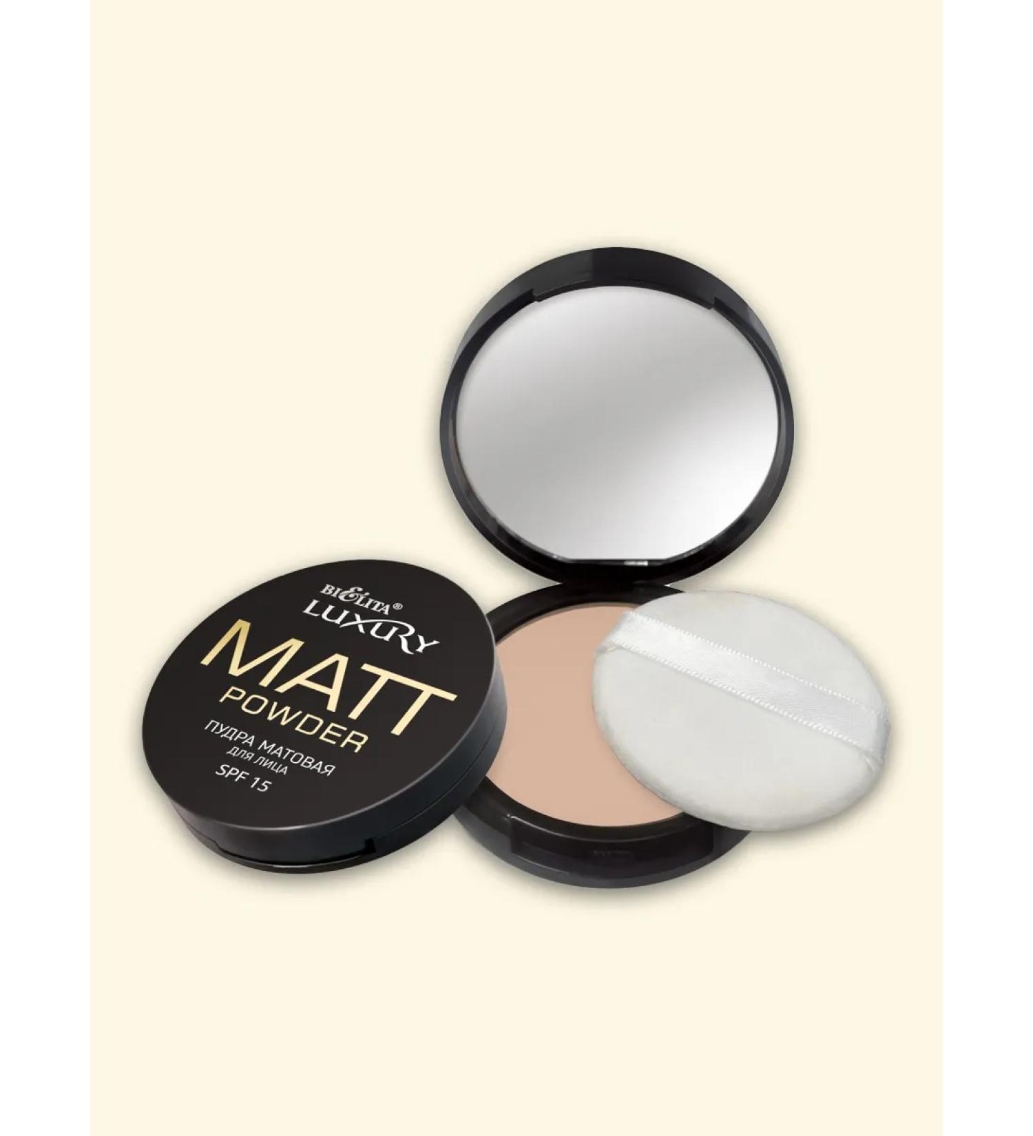BELITA Matte powder for the face SPF 15 luxury tone 01 porcelain - Buy Online on GoSupps.com