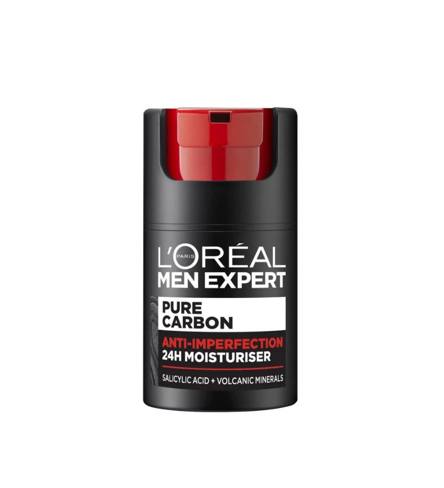 L'Oreal Paris Moisturizing facial care MEN Expert Pure Carbon 50 ml - Buy Online on GoSupps.com