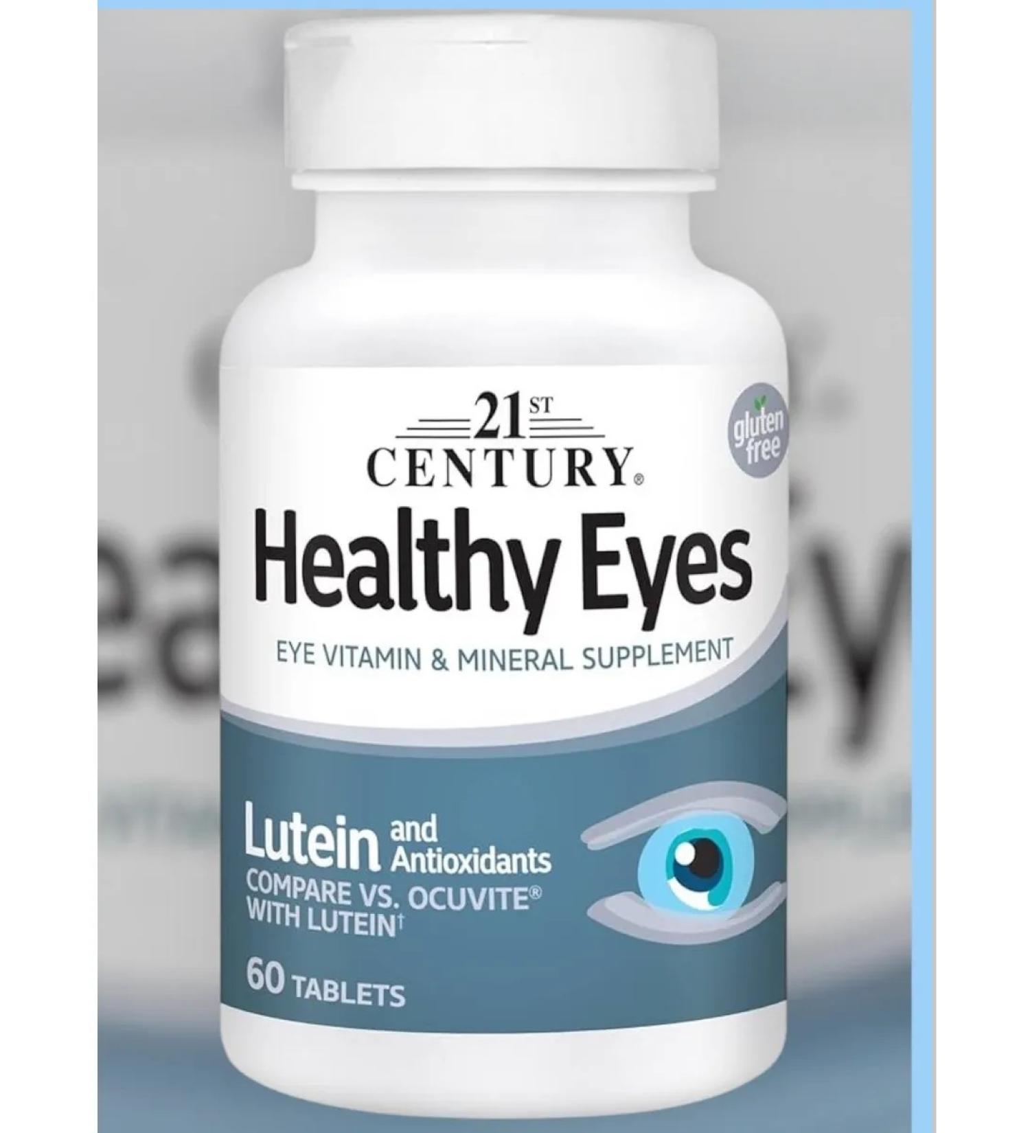 iHerb 21st Century Healthy Eyes with Litein Tablets 60 Count - Buy Online on GoSupps.com
