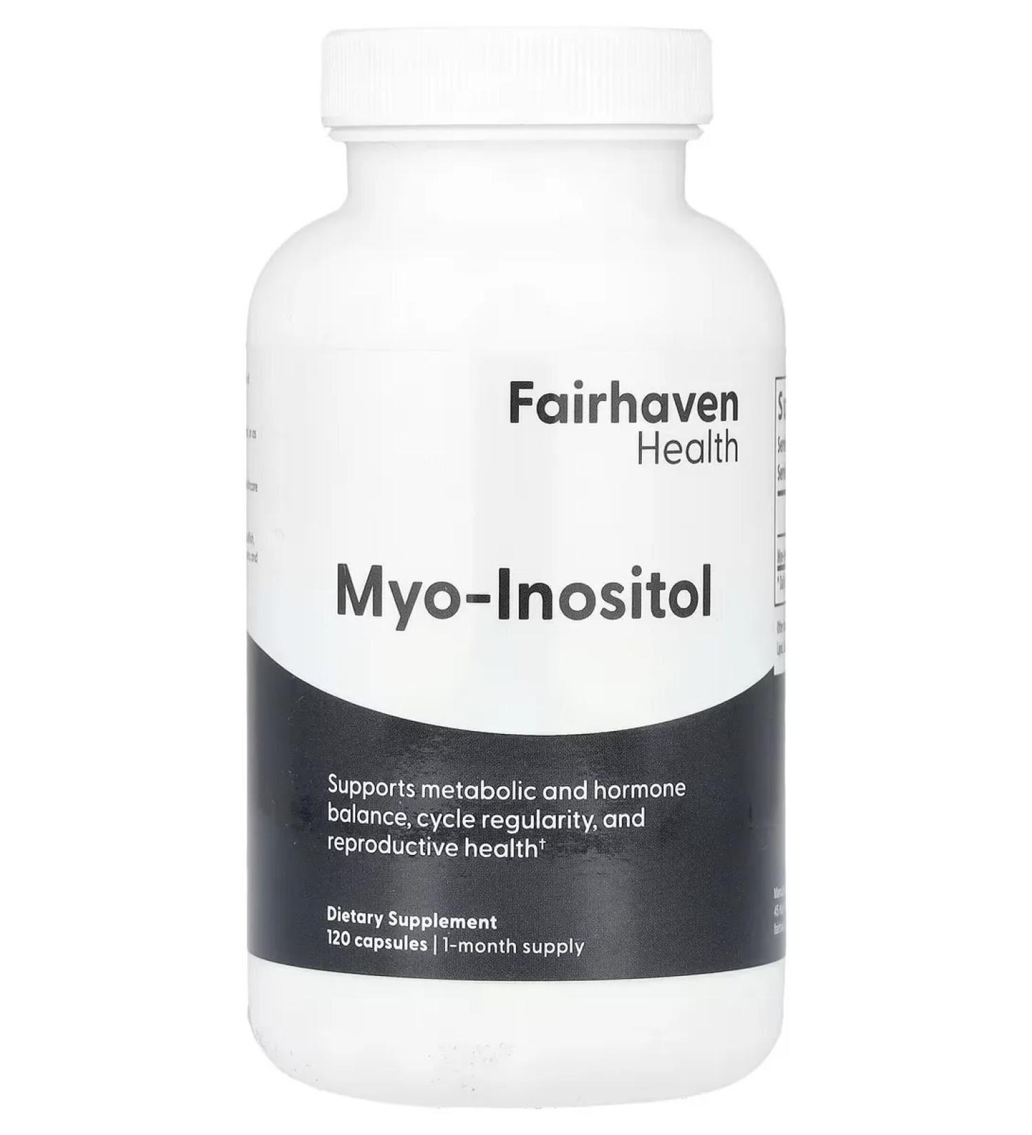 Fairhaven Health Mio Inositol for women and men 120 capsules - Buy Online on GoSupps.com