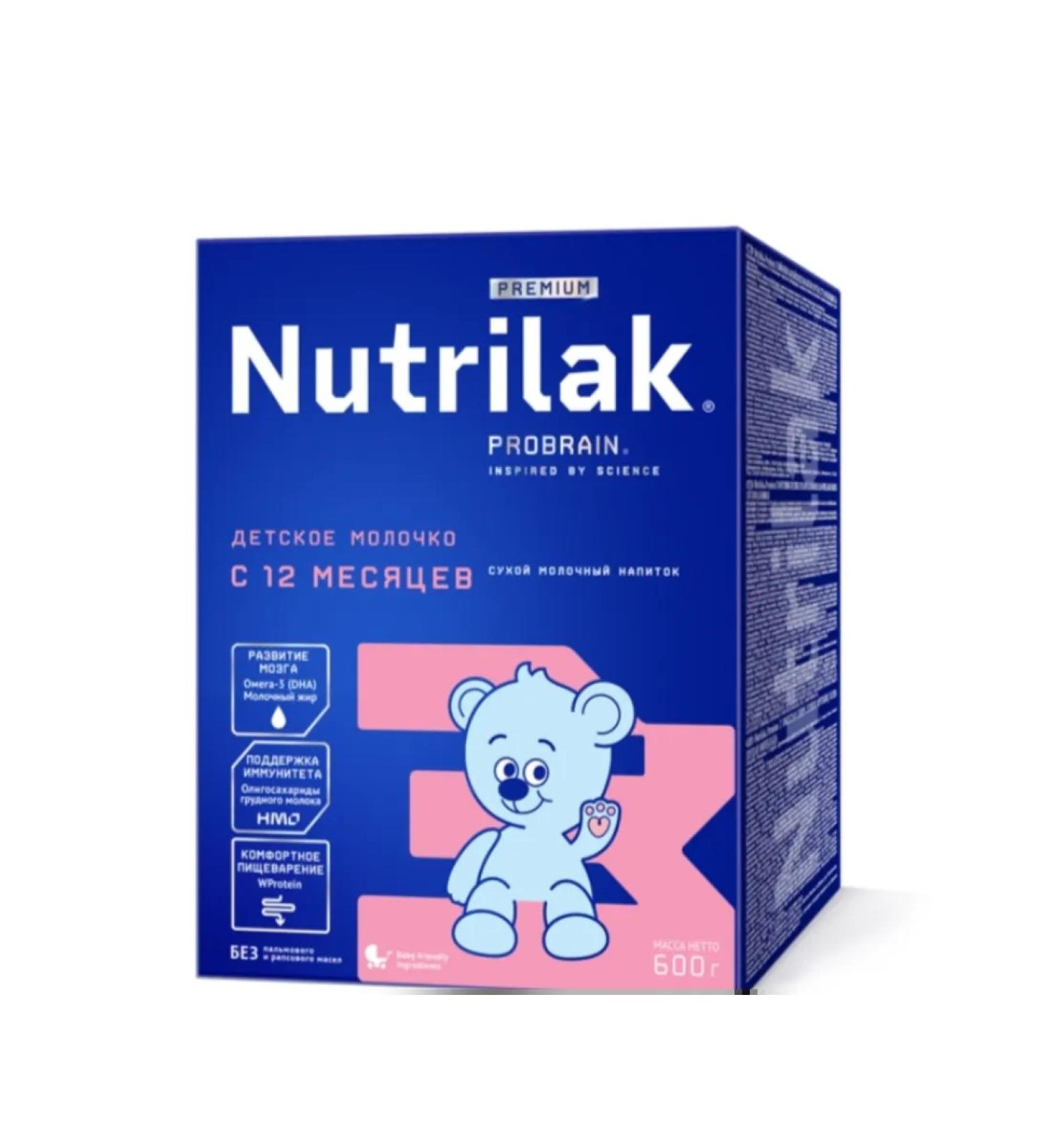 Nutrilak Milk mix 12+ month Premium 3 dry 600 g - Buy Online on GoSupps.com