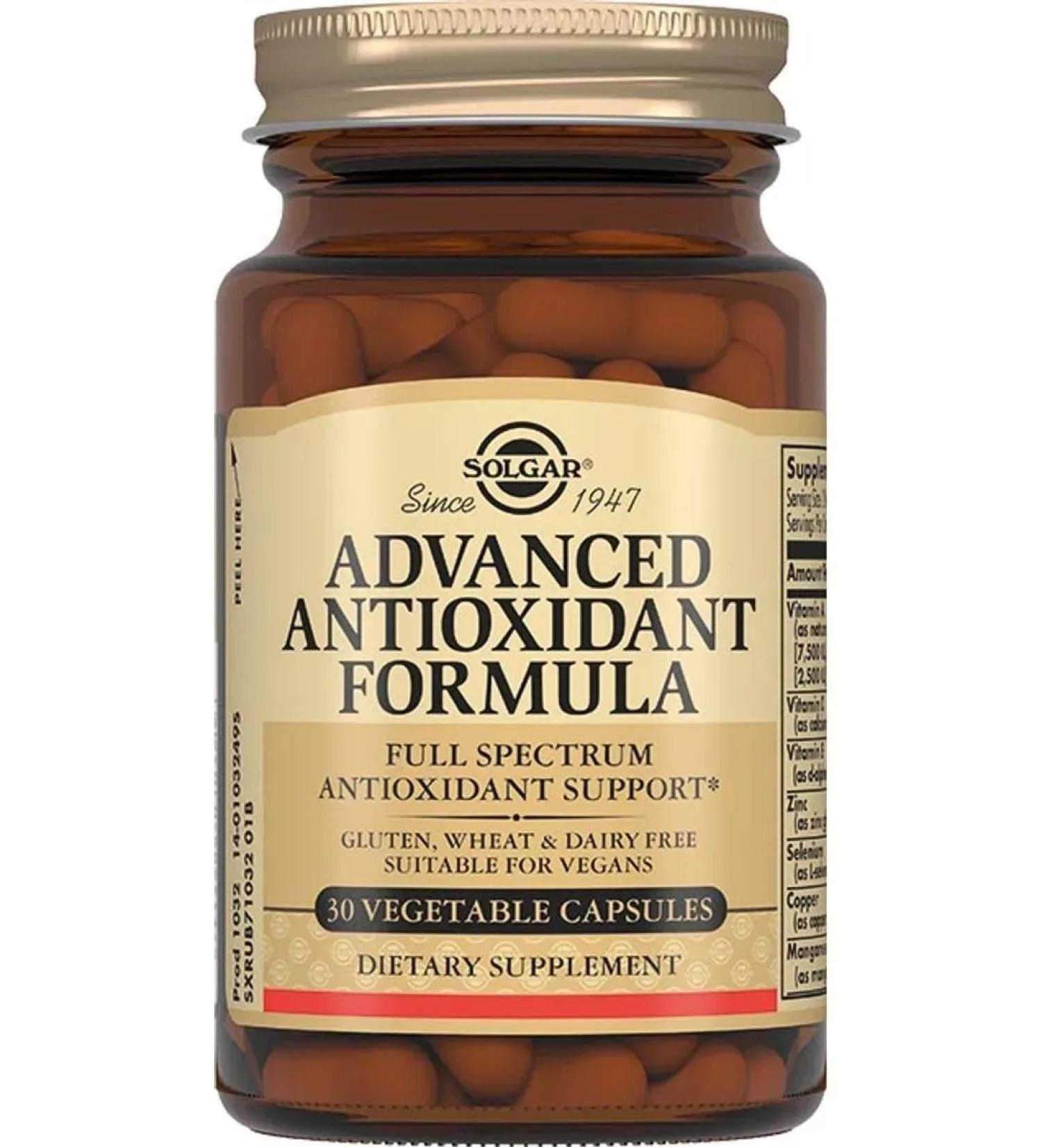 SOLGAR Antioxidant formula N30 caps 868MG-1-pp