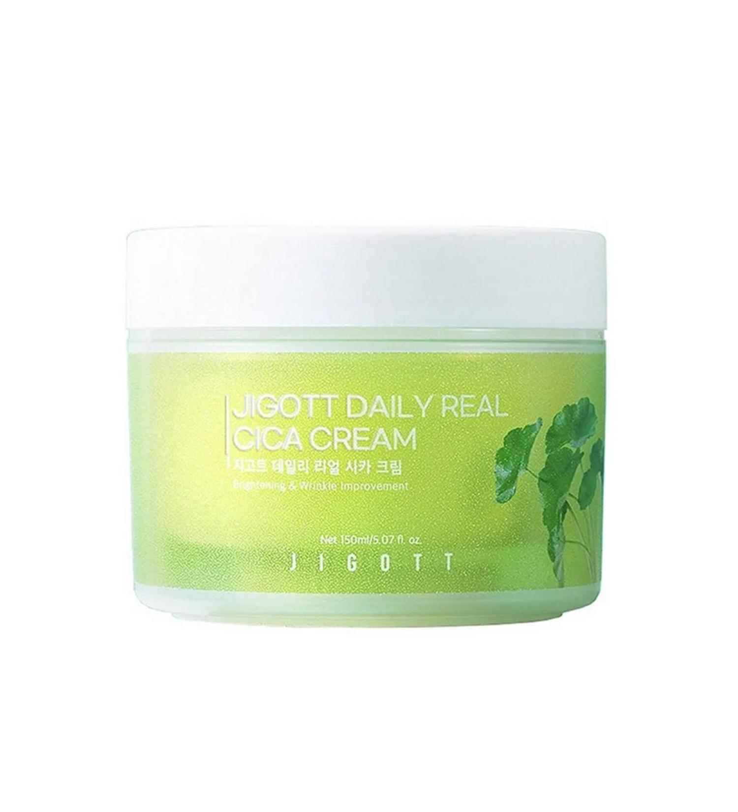 Jigott Facial cream with centella's extract Daily Real Cica 150 ml - Buy Online on GoSupps.com