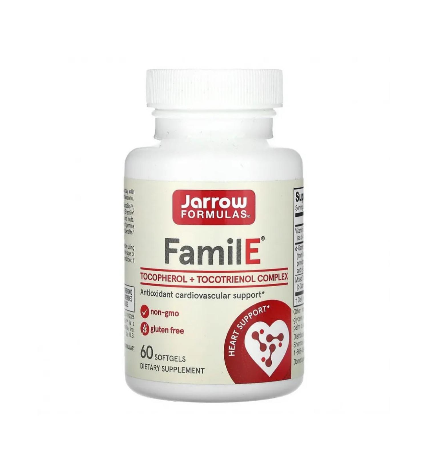 Jarrow Formulas Vitamin E Famile 60 gel. capsules