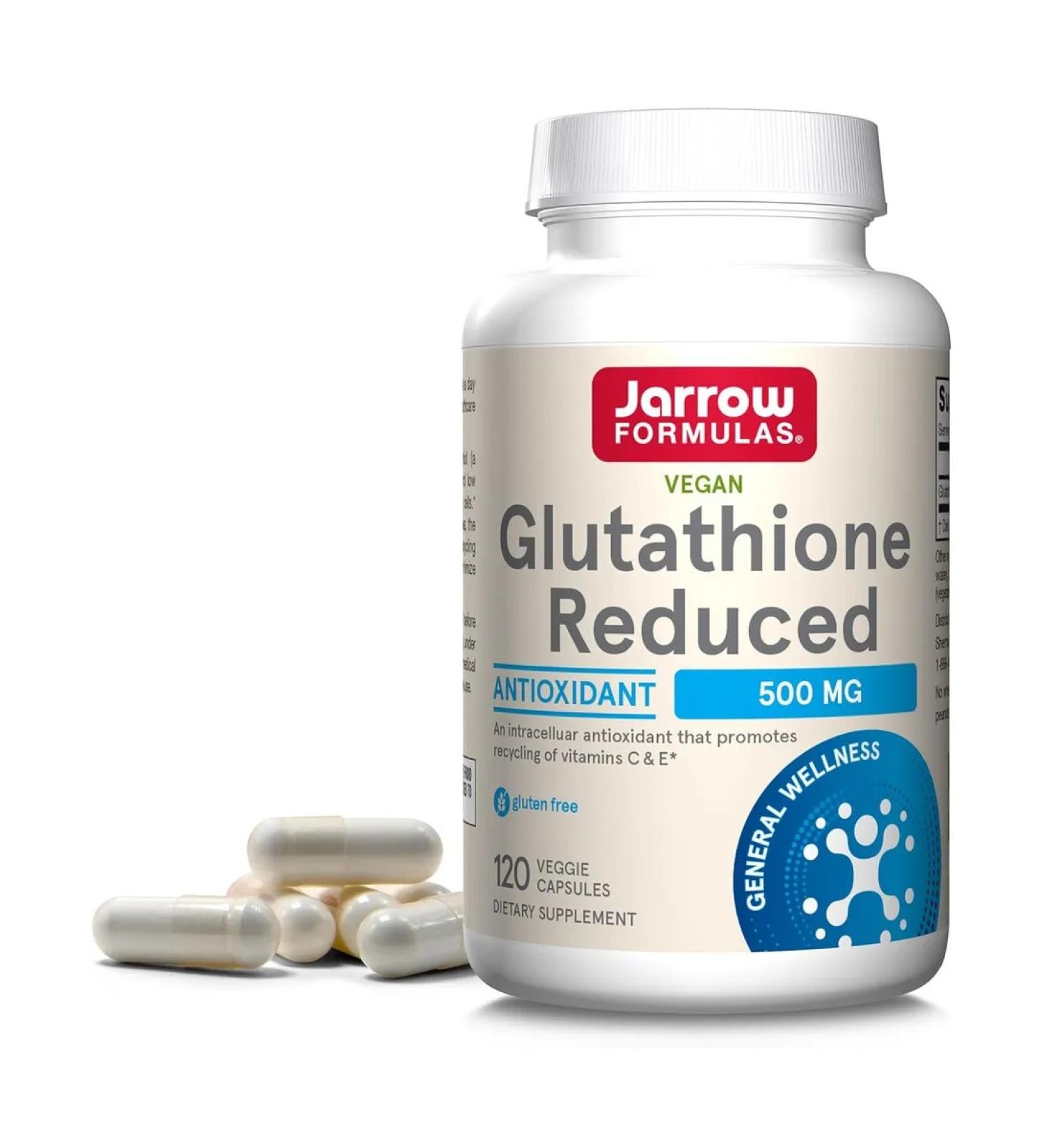 Jarrow Formulas Glutation Reduced 500 mg 120 Glutathione Reduced capsules - Buy Online on GoSupps.com