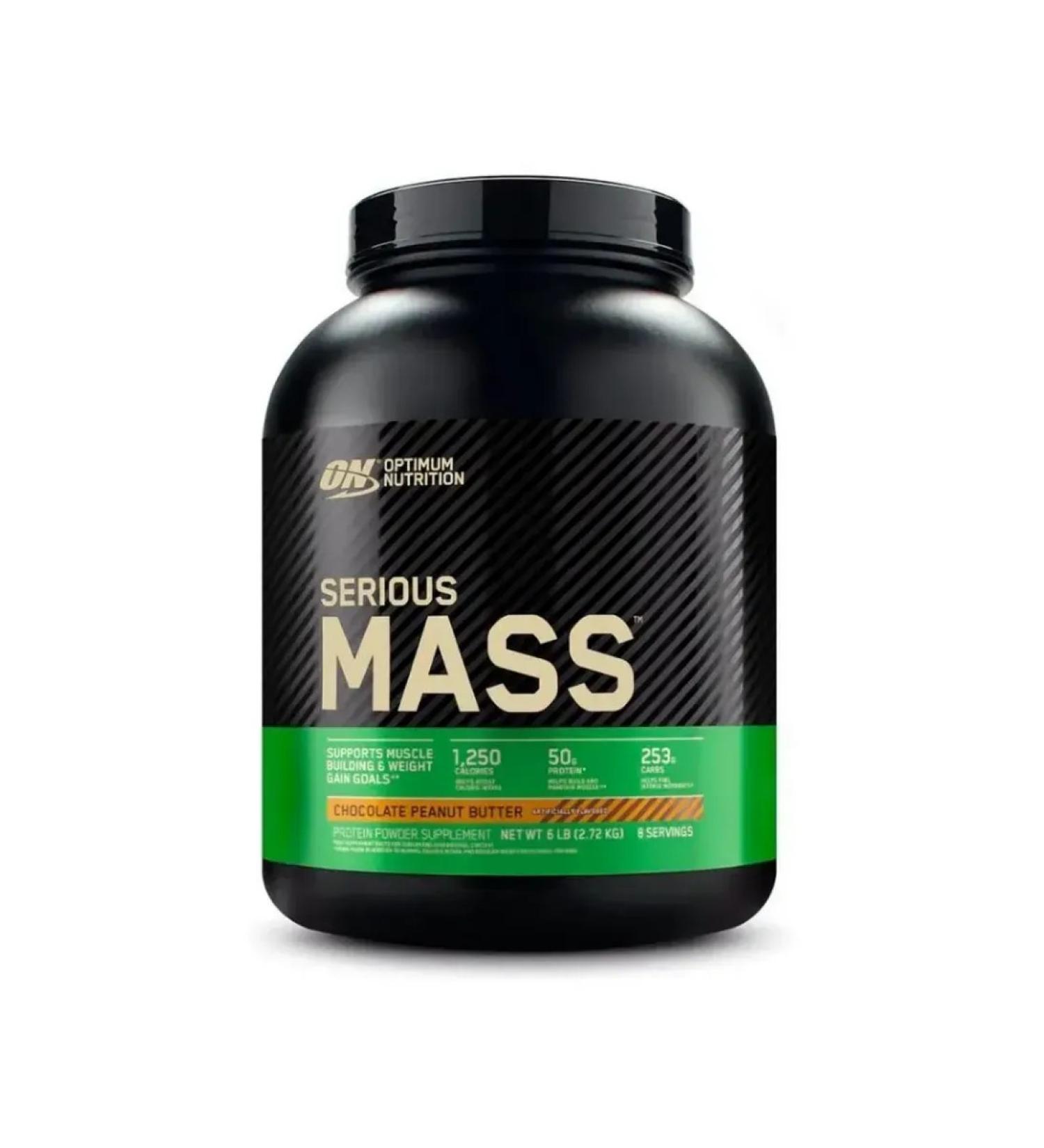 Optimum Nutrition Heiner Serious Mass 2720 G chocolate-amachis paste - Buy Online on GoSupps.com