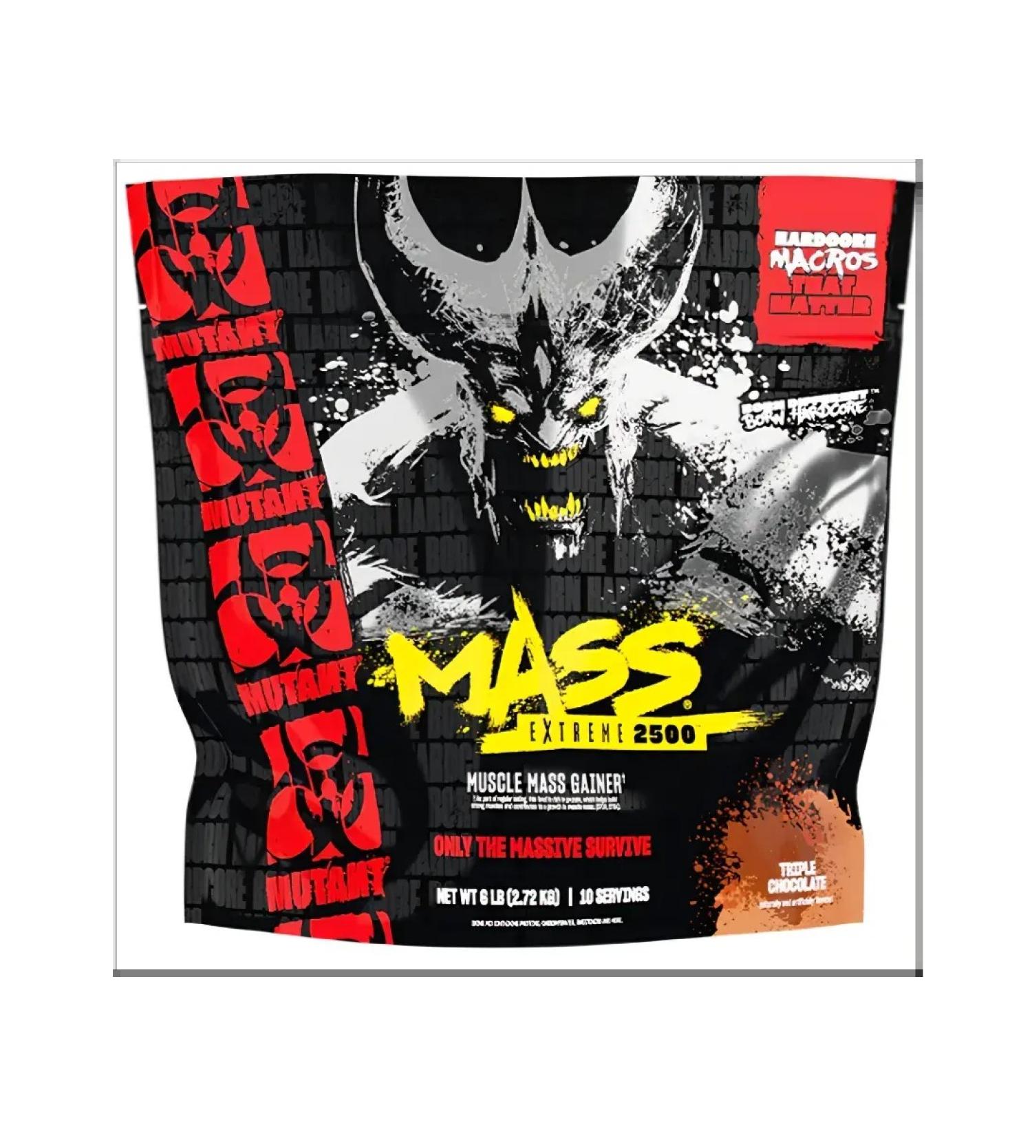 Mutant Gainer Mass XXXTREME 2500 2720 grams of triple chocolate