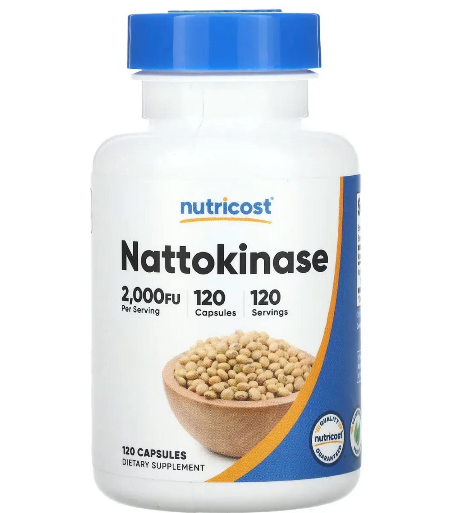 Nutricost NATTOKINASE 2.000FU 120 Capsules - Gluten Free - Buy Online on GoSupps.com