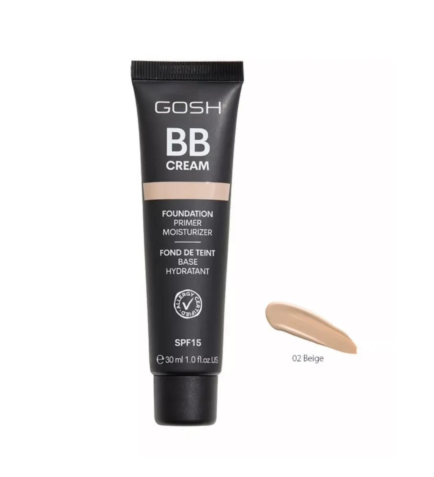 GOSH Tonal cream BB Cream Foundation 02 Beige - Buy Online on GoSupps.com