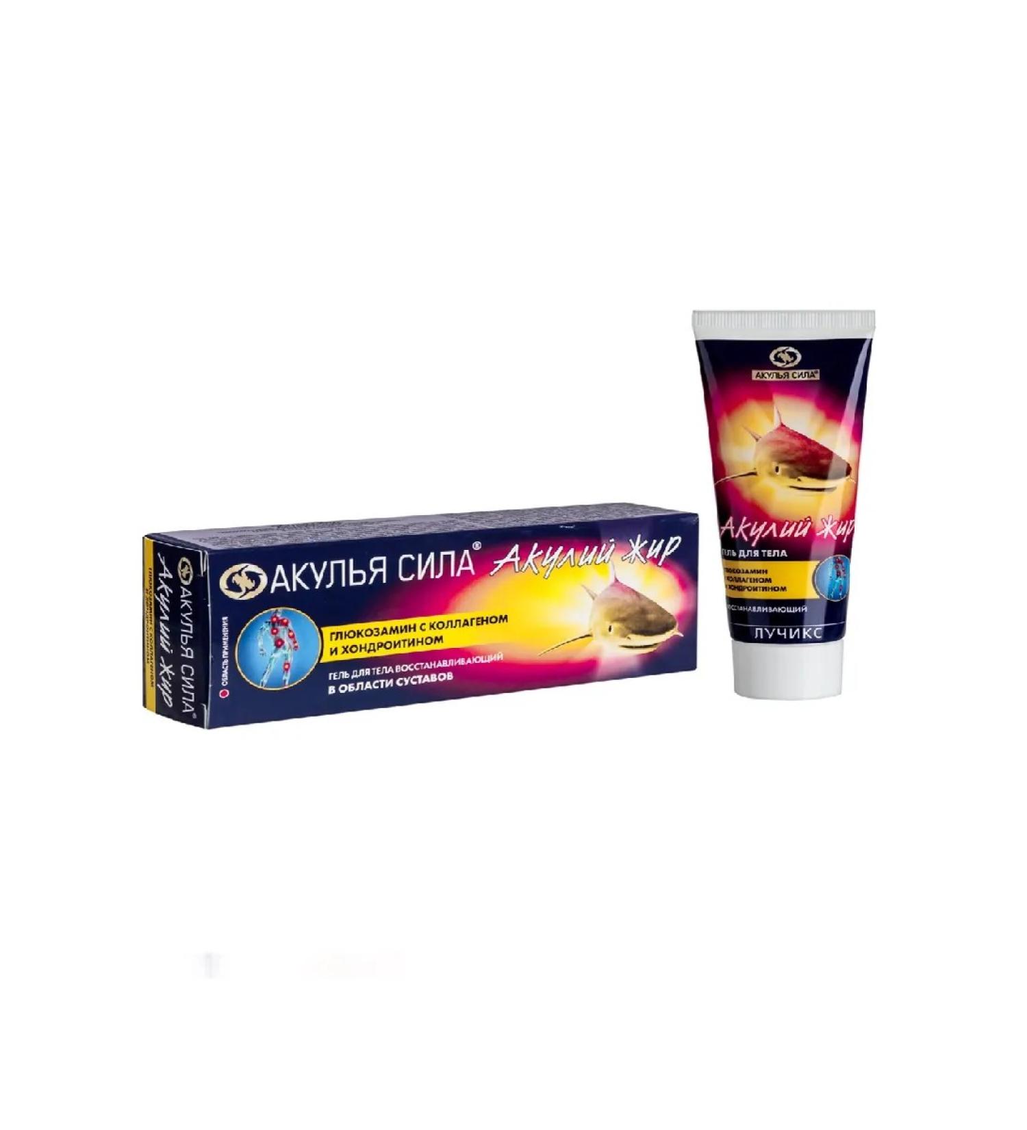 Shark oil Gel Glucosamine with collagen and chondroitin d body75ml-1 pcs - Buy Online on GoSupps.com