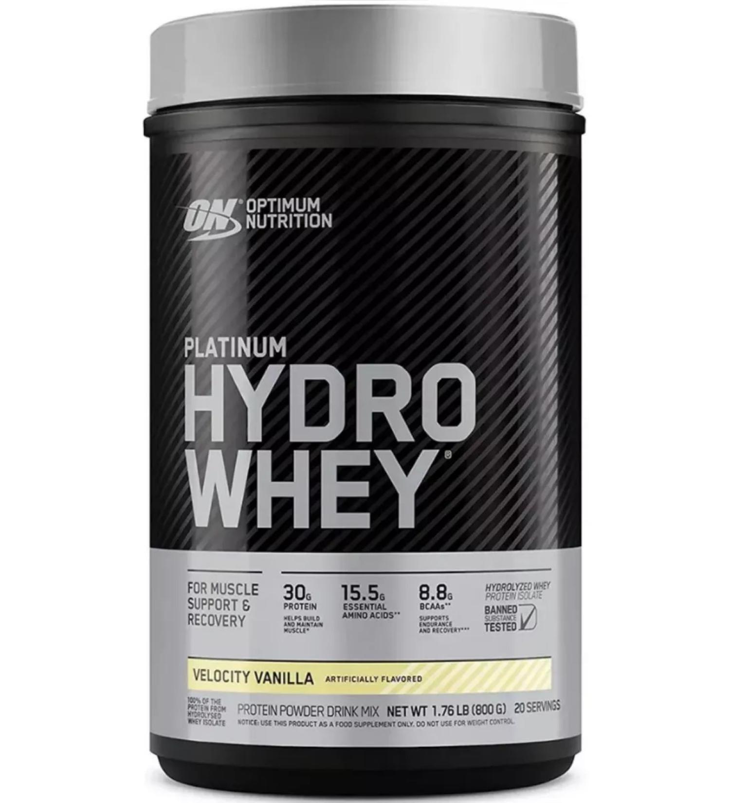 Optimum Nutrition Protein Platinum Hydrowhey 794 gr vanilla speed - Buy Online on GoSupps.com