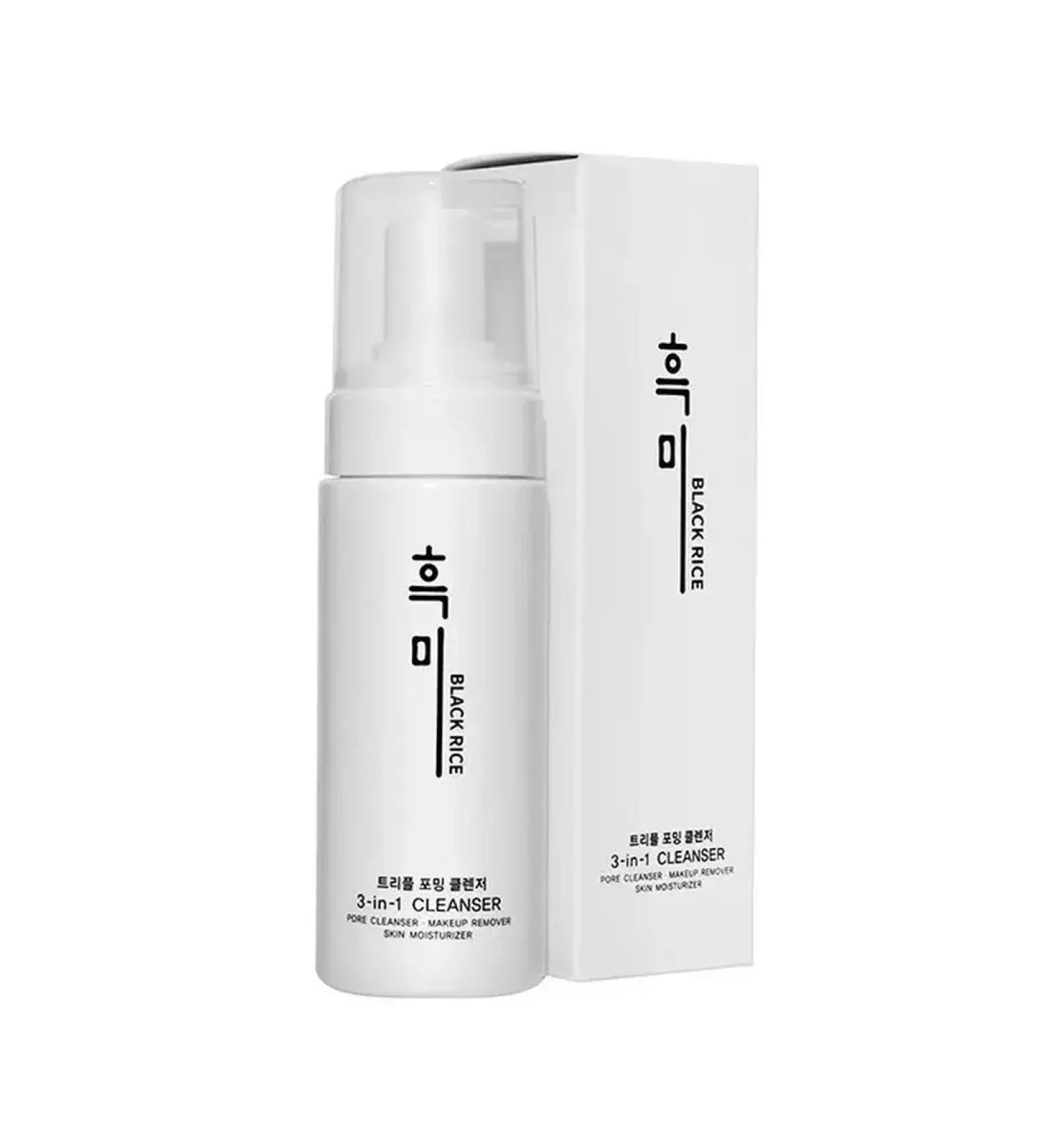 Black rice Foam for washing 3B1 Foaming Cleanser