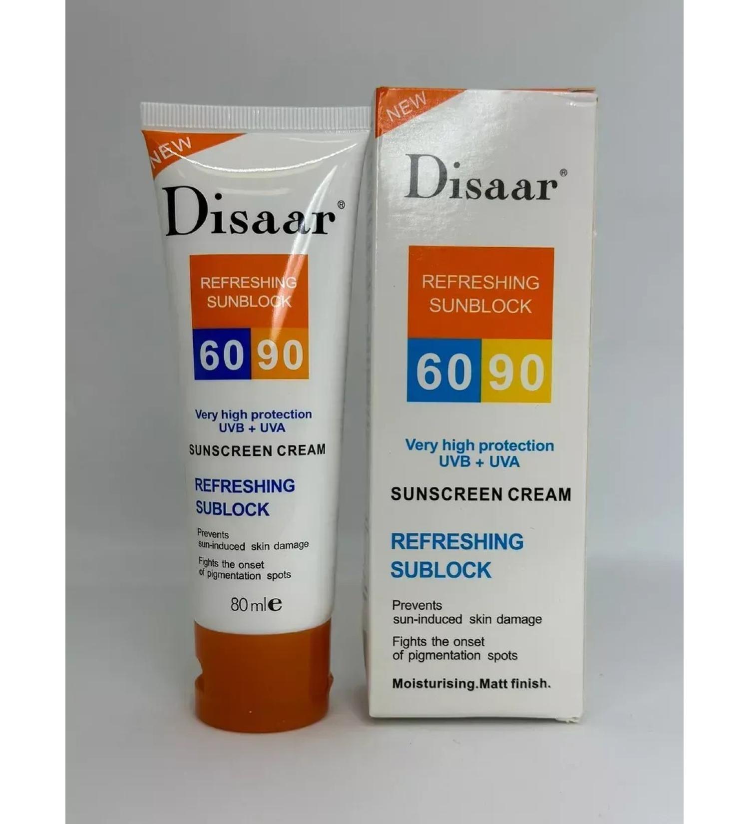 cosmetic bag Disaar Refreshing Sunblock SPF 60 90 - Buy Online on GoSupps.com