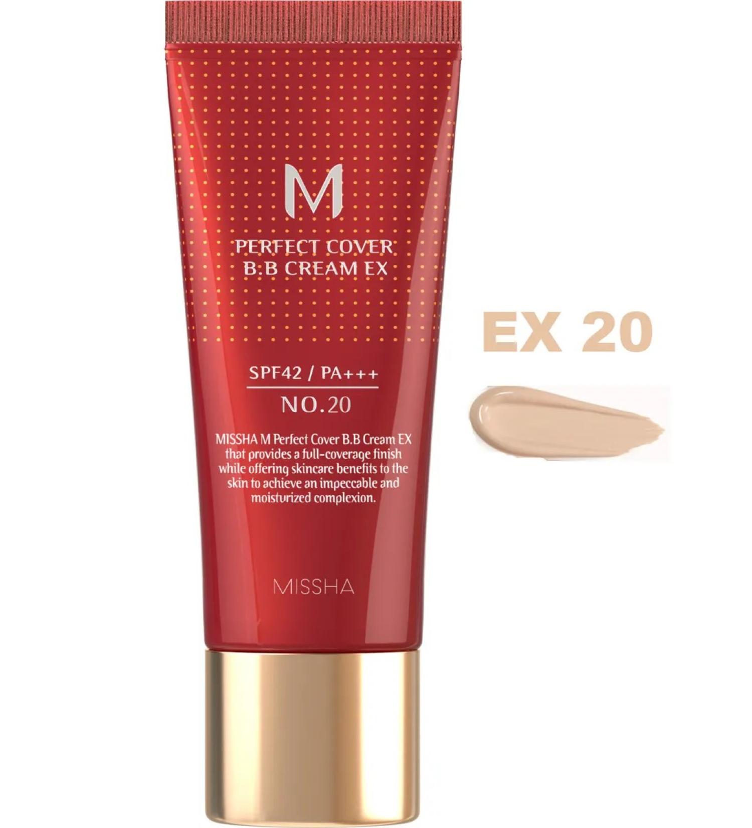 MISSHA BB face cream tone 20 Perfect Cover ex 20 ml - Buy Online on GoSupps.com