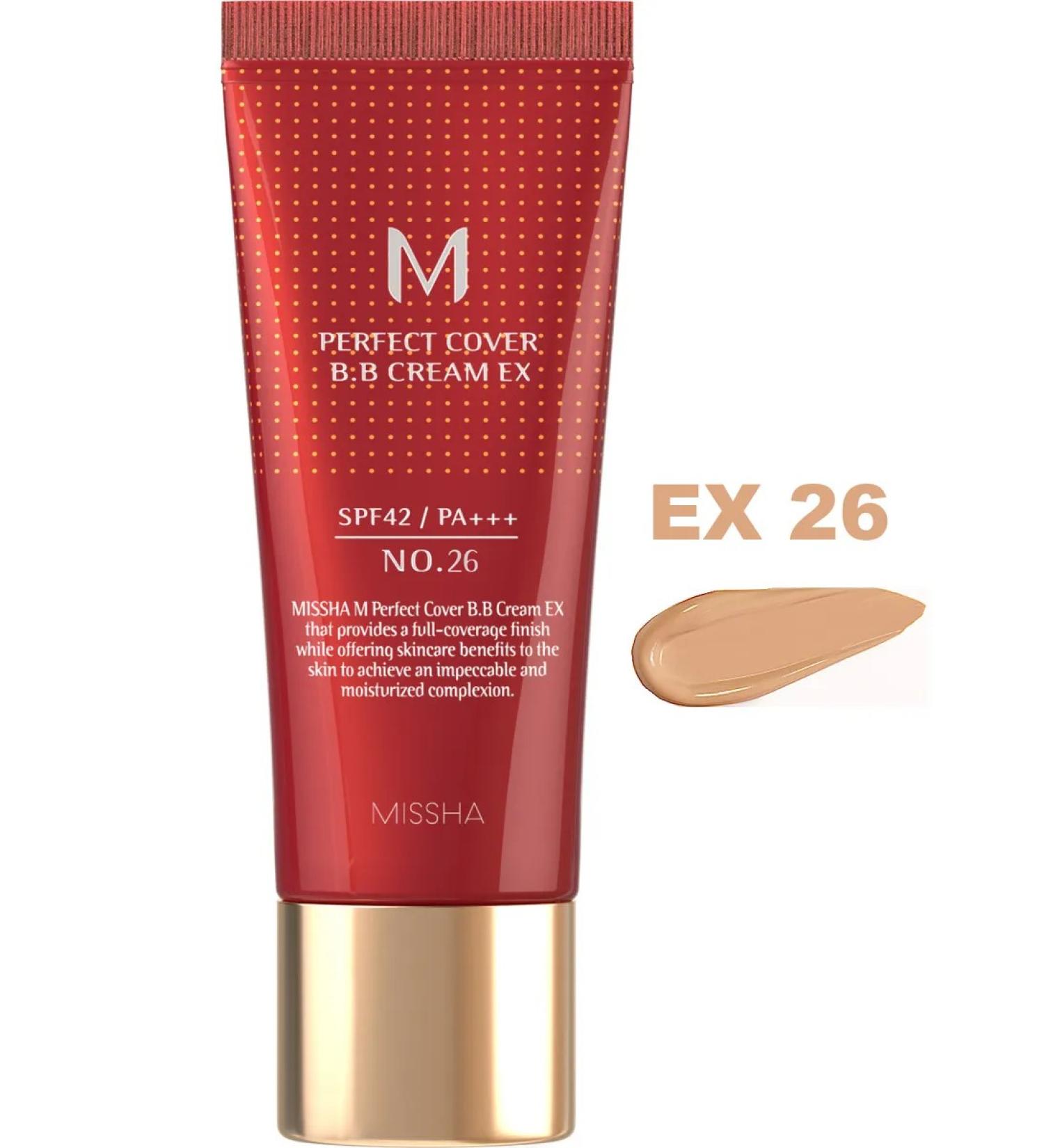 MISSHA BB face cream tone 26 Perfect Cover ex 20 ml - Buy Online on GoSupps.com