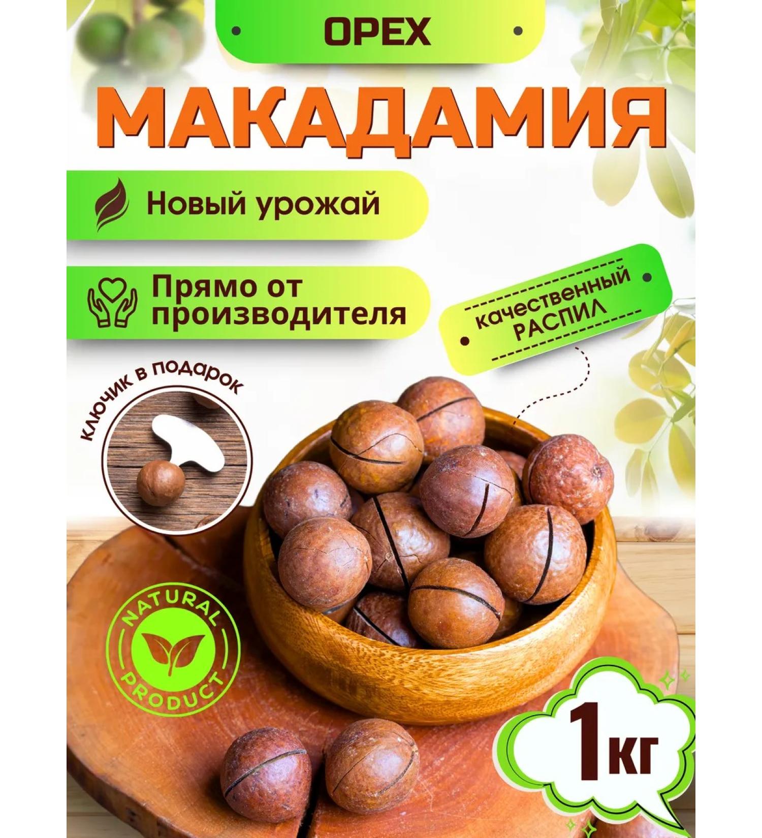 Macadamia walnut in a shell 1 kg - Buy Online on GoSupps.com