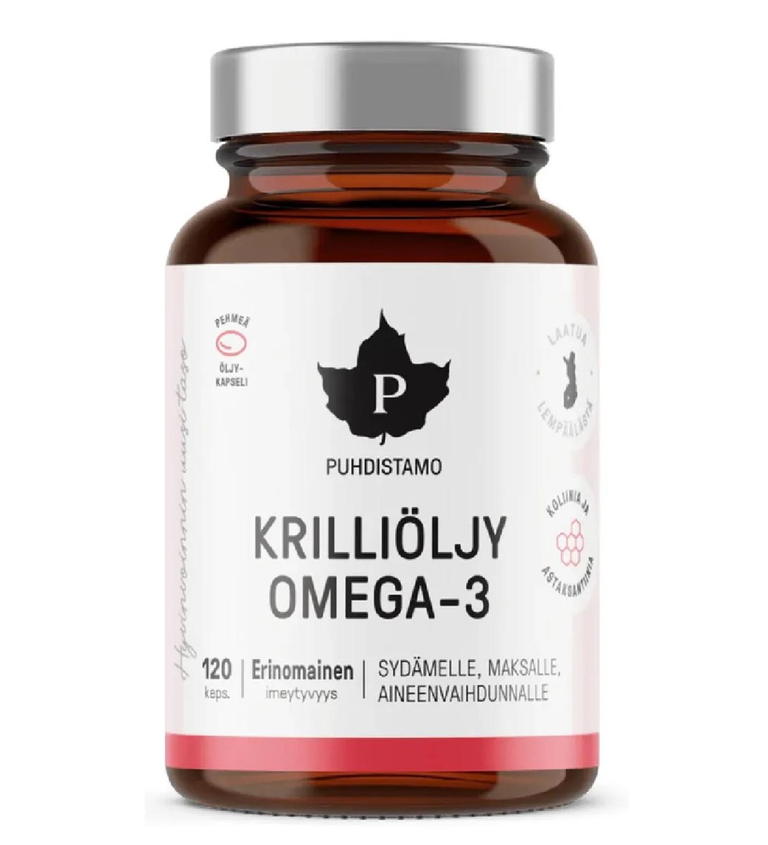 SUOMI Oil Omega 3 Puhdistamo 120 capsules - Buy Online on GoSupps.com