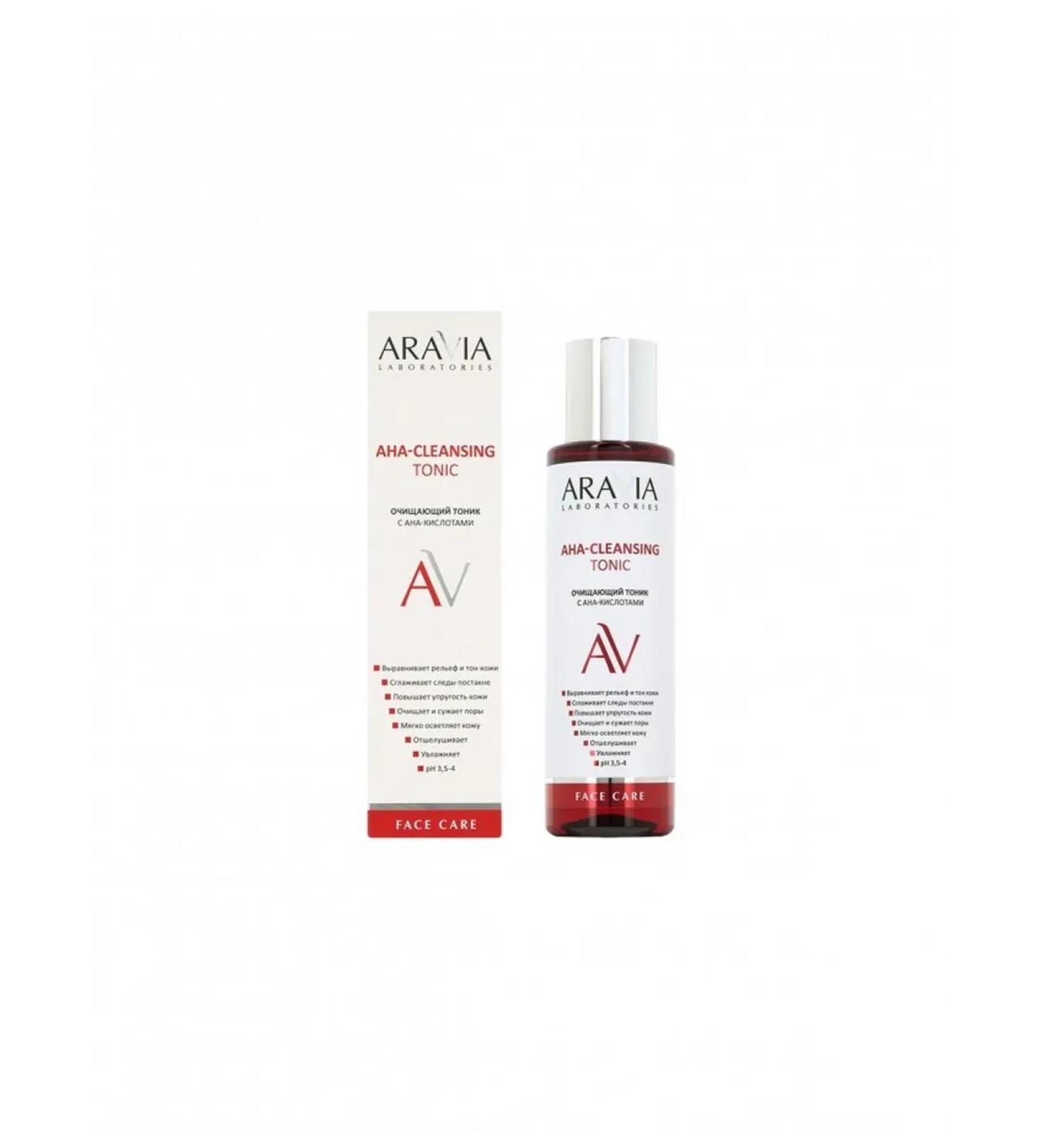 ARAVIA Laboratories facial tonic cleansing with AHA acids 250 ml - Buy Online on GoSupps.com