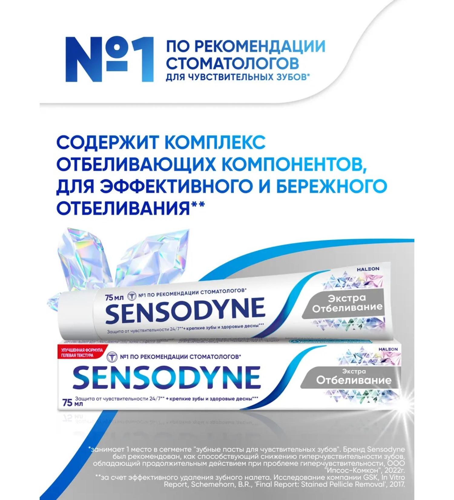 Sensodyne Toothpaste whitening 75 ml - Buy Online on GoSupps.com