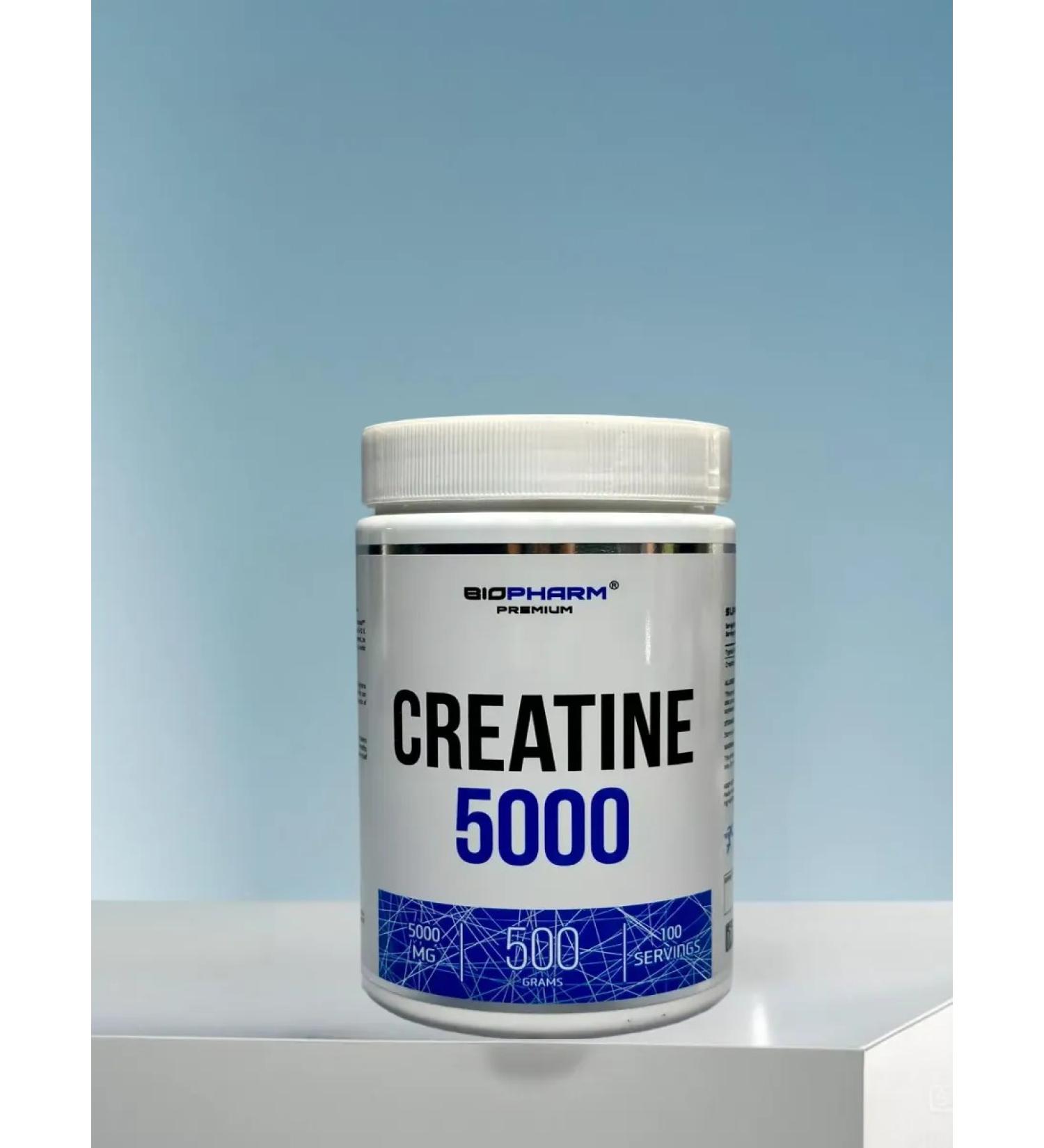 BioPharm Creatine 5000 creatine monohydrate from biofarm 500 mg