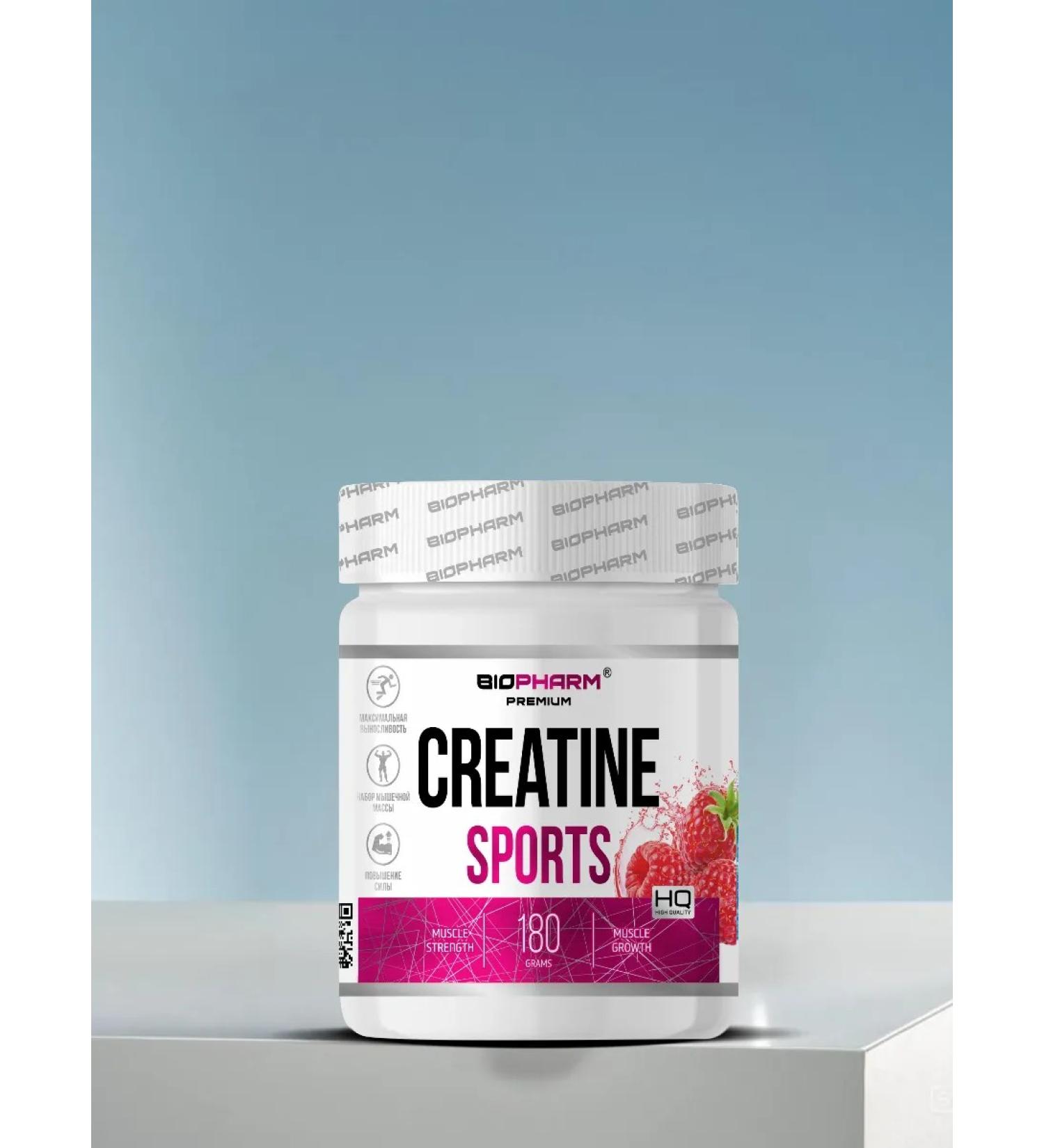 BioPharm Creatine Sports Creatine Sport Raspberry 180 g
