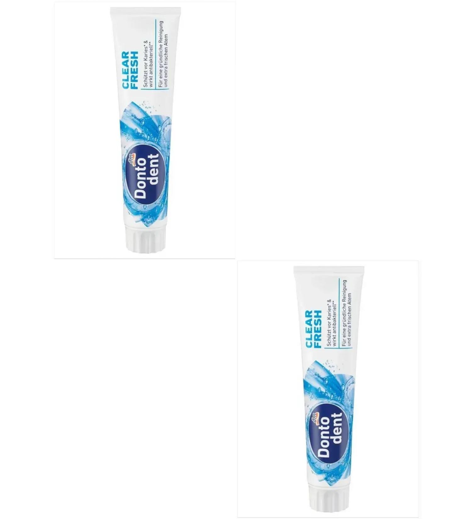 Dontodent Toothpaste refreshing 125 ml 2 pieces - Buy Online on GoSupps.com