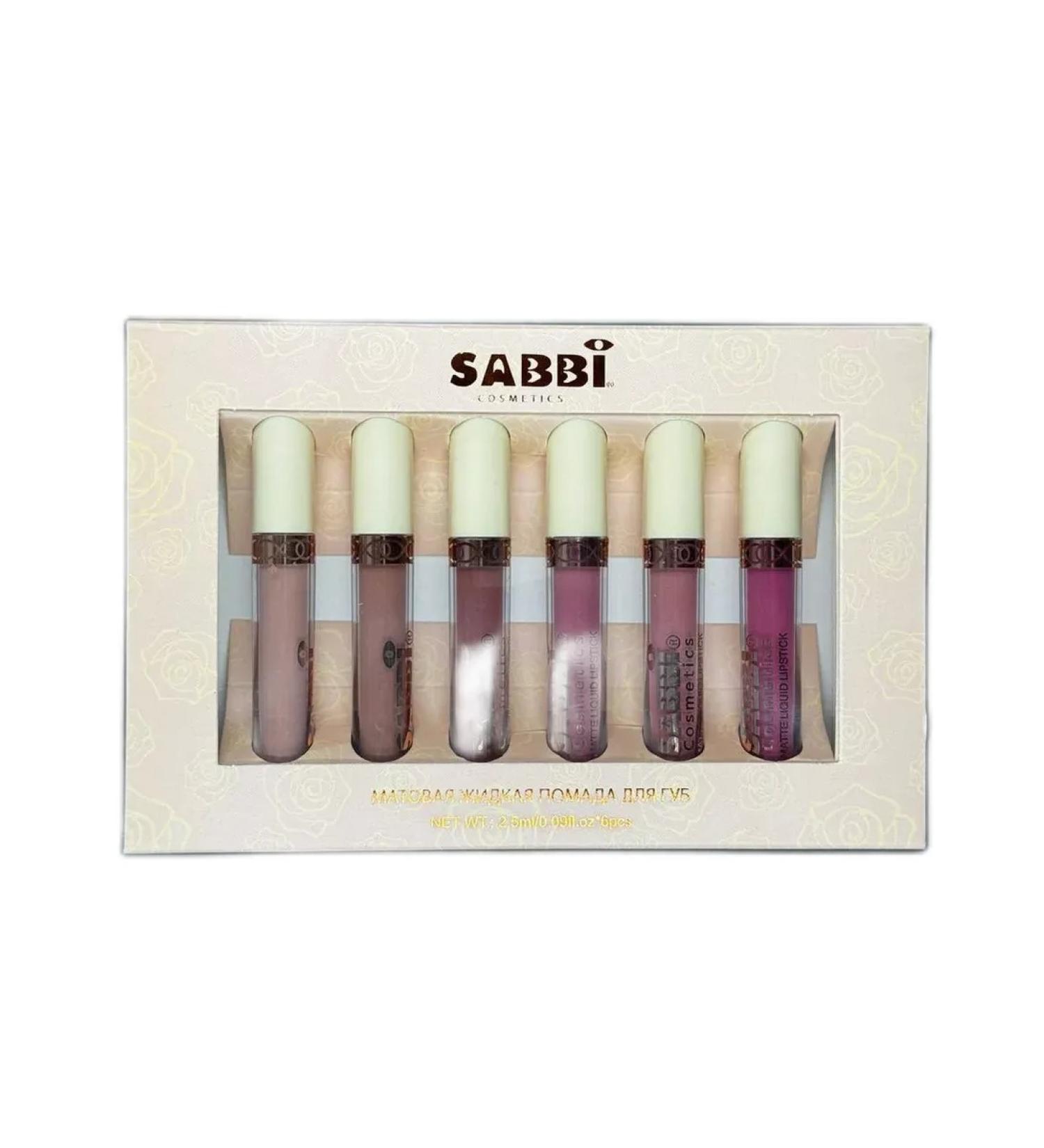 Sabbi Cosmetics Matte lipstick for lip 6 pieces - Buy Online on GoSupps.com