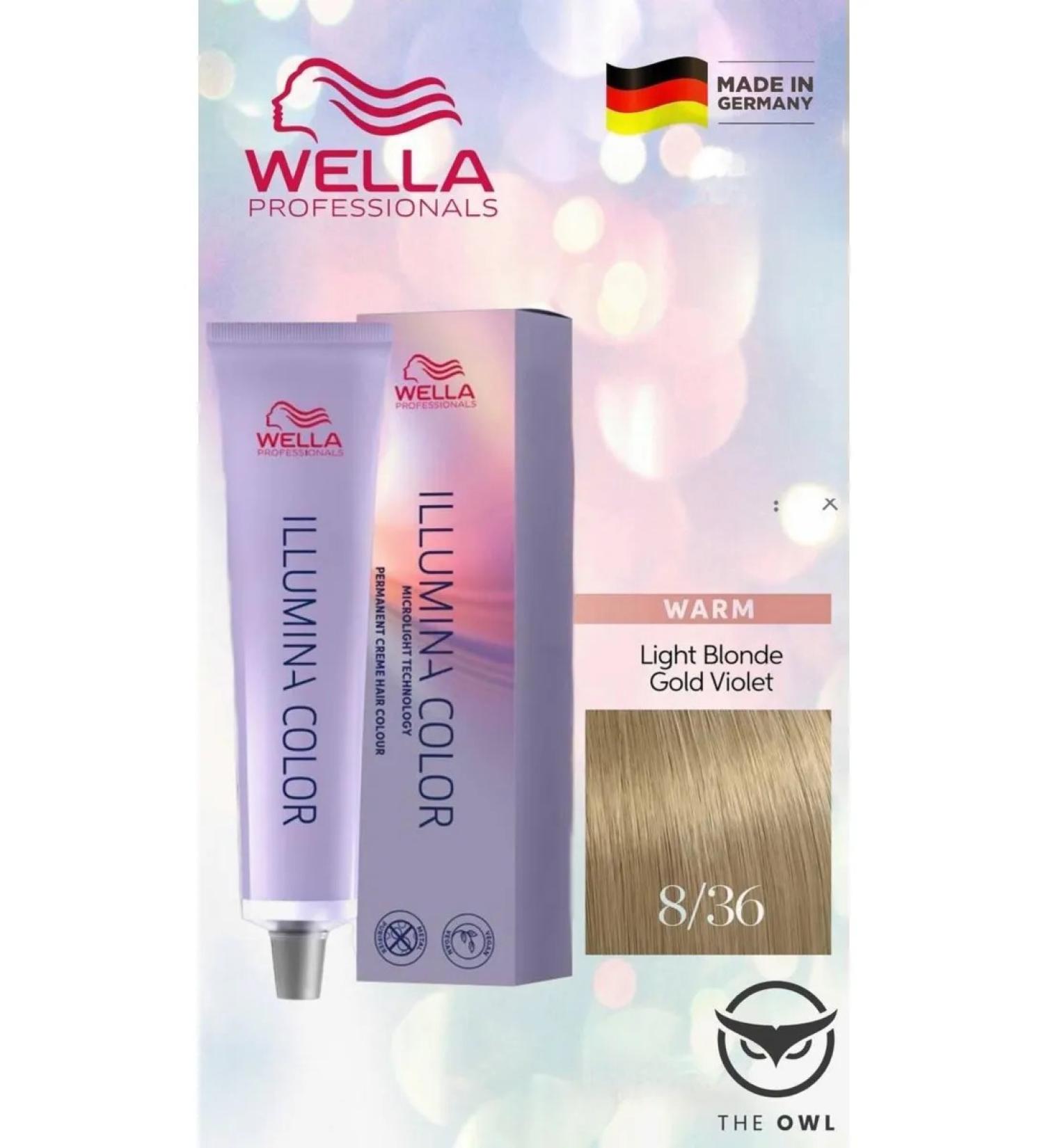 WELLA PROFESSIONALS Illumina color 8 36 hair - Buy Online on GoSupps.com
