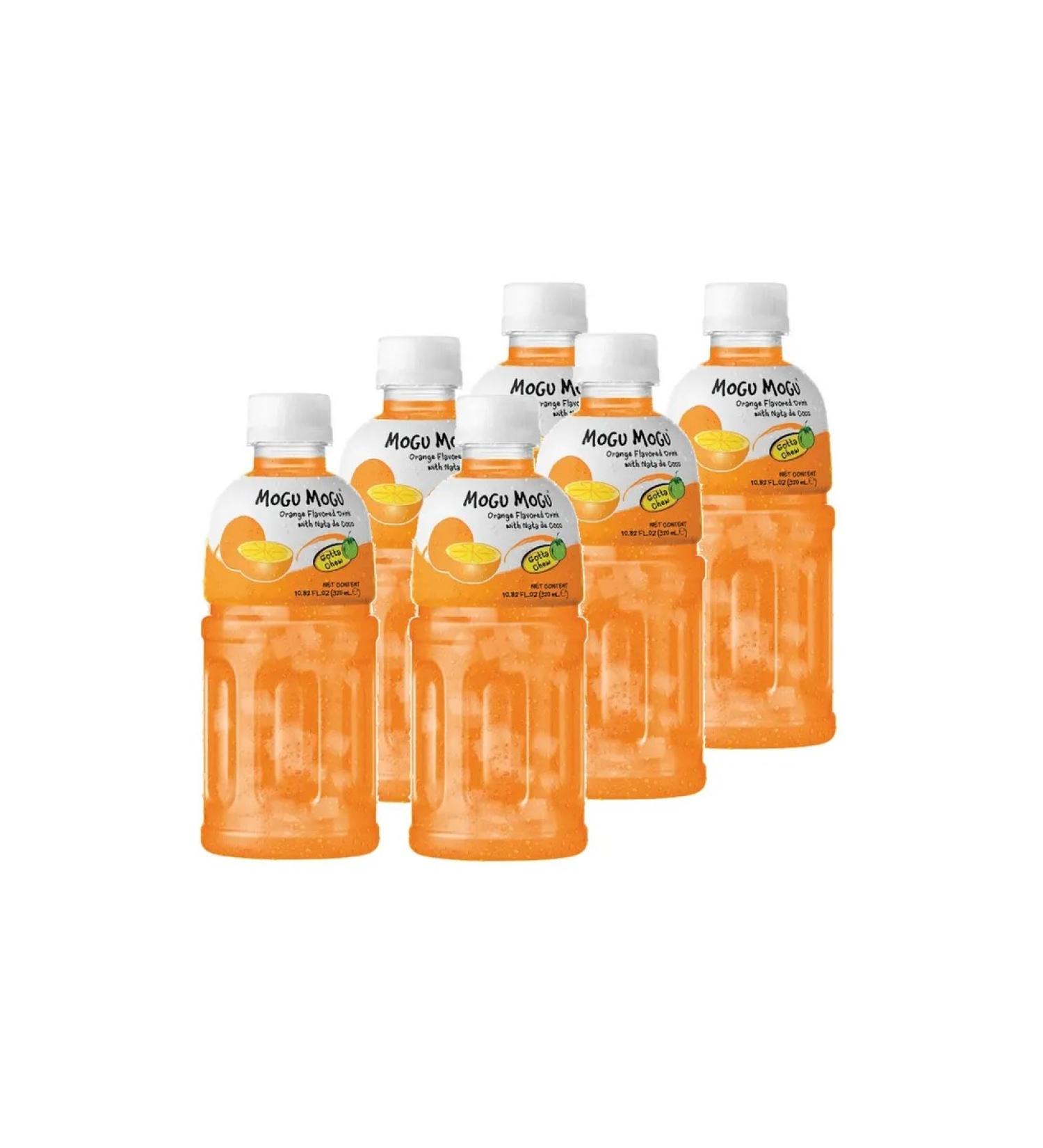 MoguMogu Drink Sokom -containing orange with pieces of jelly 320 ml 6 pcs
