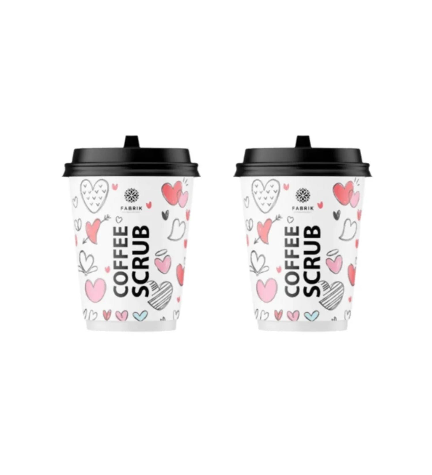 FABRIK Cosmetology Body scrub Love coffee with coconut 200 g 2 pcs - Buy Online on GoSupps.com
