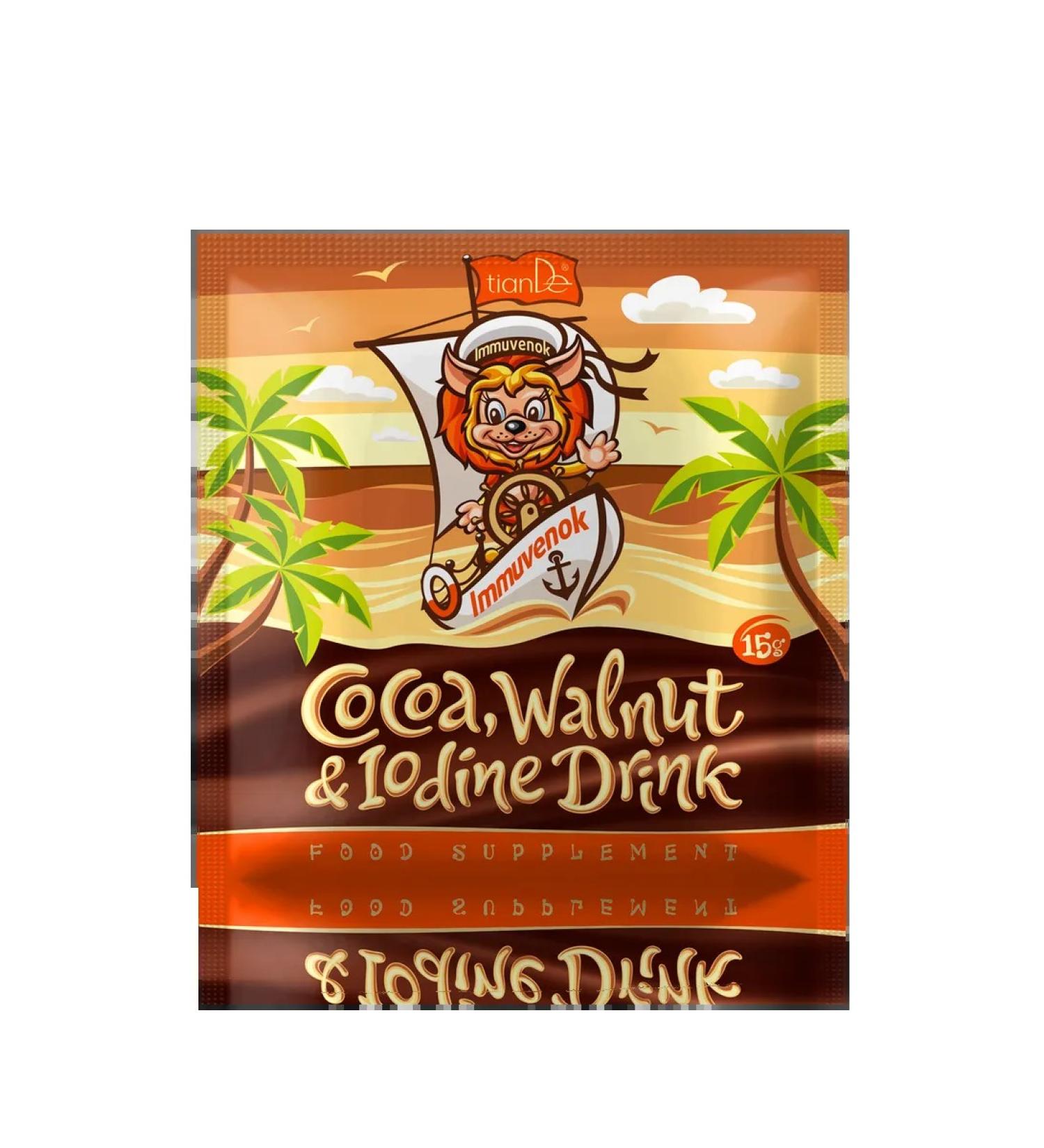 tianDe The drink is enriched with cocoa walnut and iodine 3 pcs - Buy Online on GoSupps.com