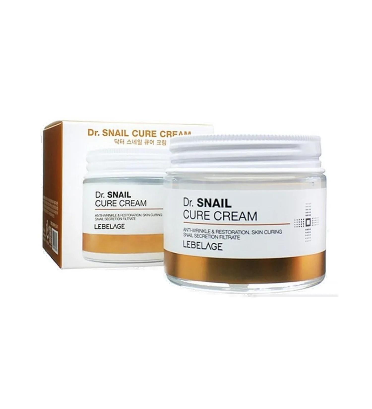 Lebelage Cream with mucin snail Dr. Snail Cure Cream 70 ml - Buy Online on GoSupps.com