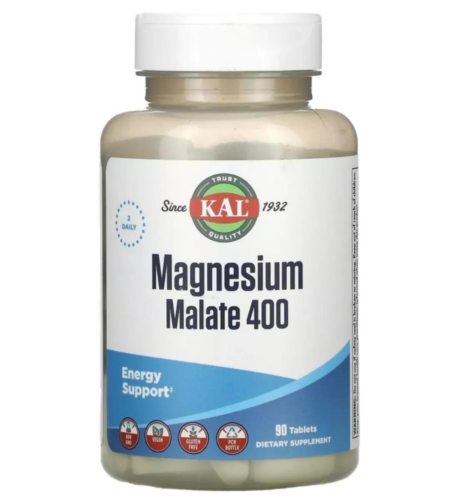 KAL Magnesium Malat 400 mg 90 tab - Buy Online on GoSupps.com