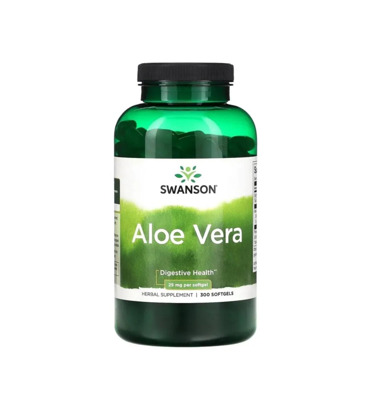 Swanson Aloe Vera 25 mg 300 caps
