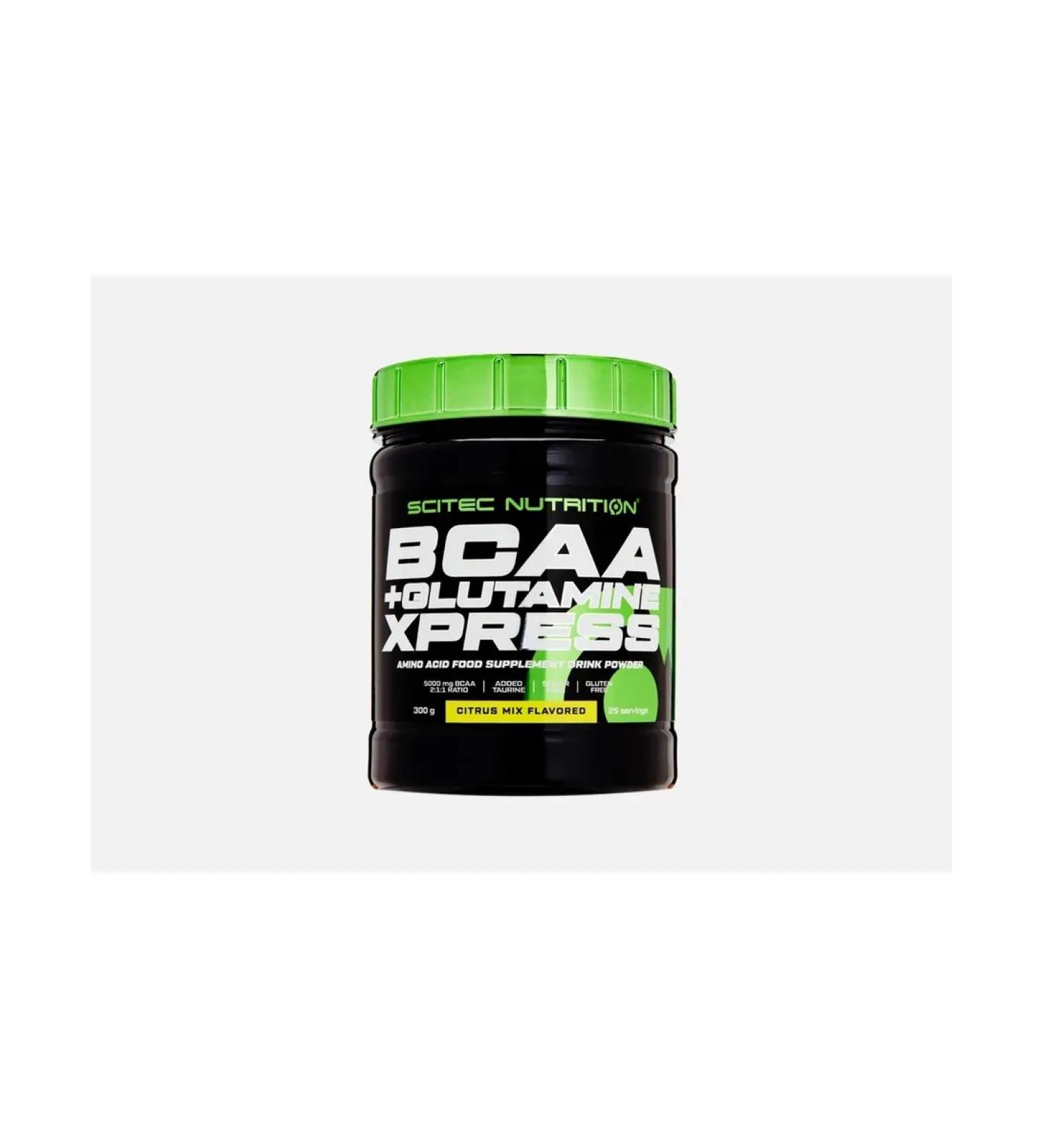 BCAA+Glutamine Xpress amino acids citrus mix in powder - Buy Online on GoSupps.com